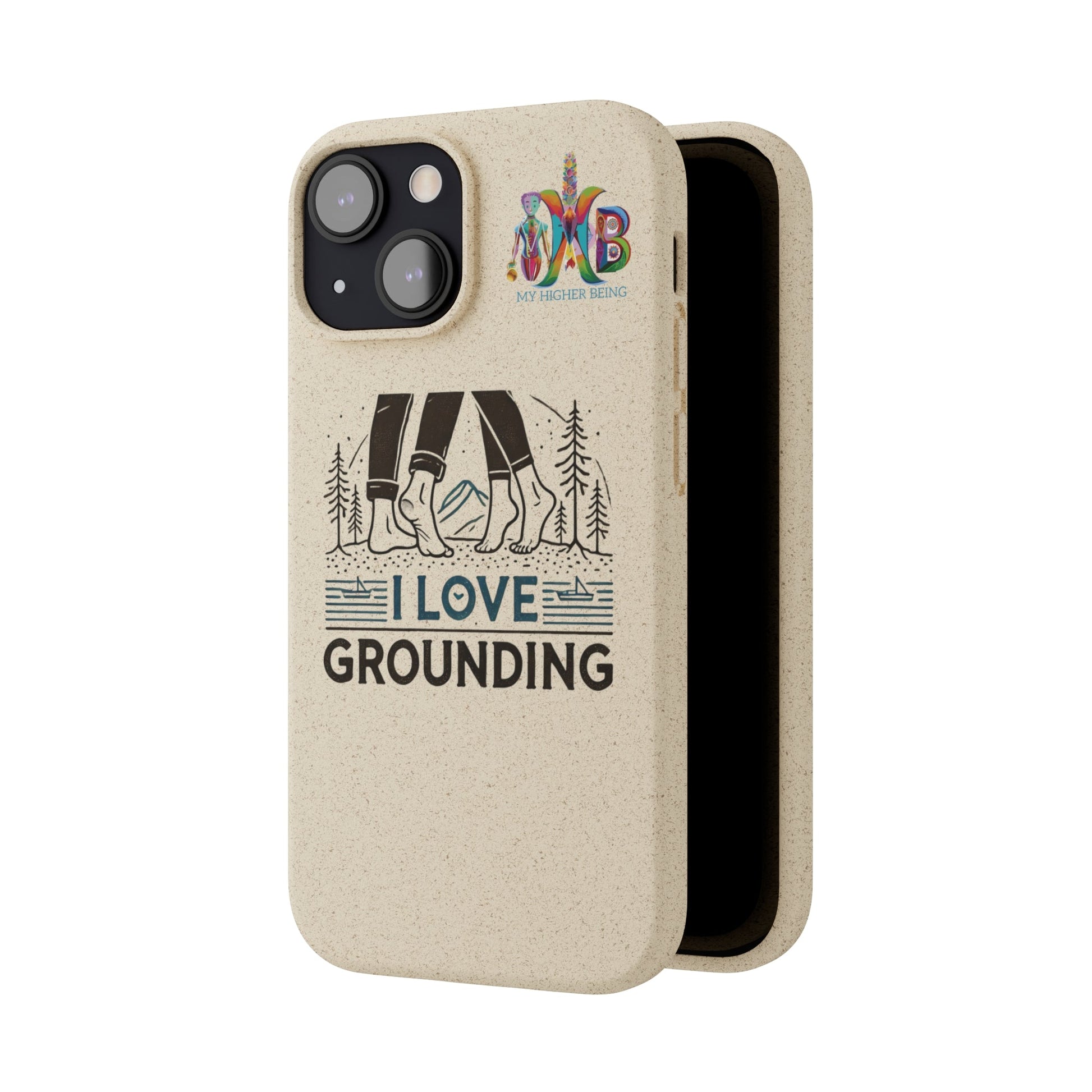 'I Love Grounding'_Plastic Free Biodegradable Phone Case (MHB Edition) - My Higher Being