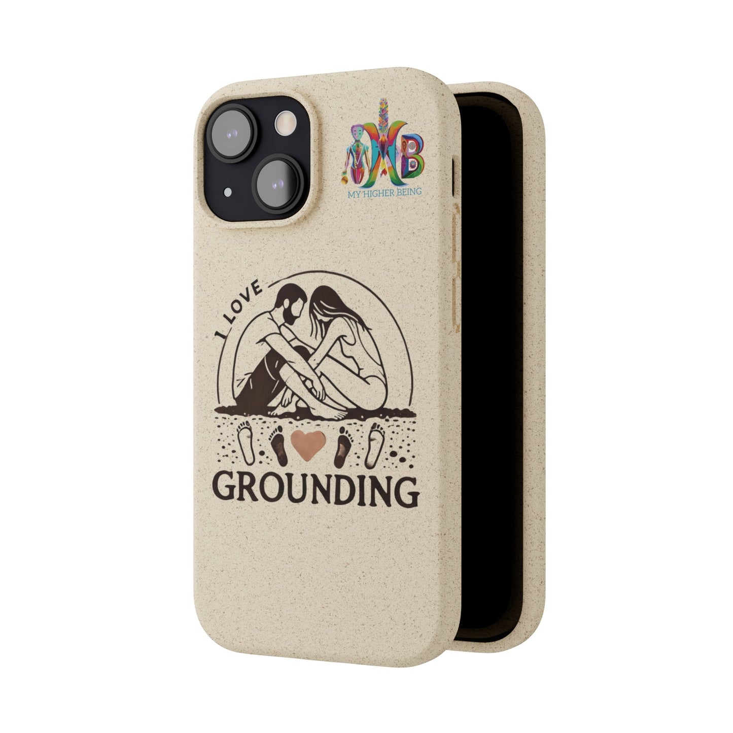 'I Love Grounding'_Plastic Free Biodegradable Phone Case (MHB Edition) - My Higher Being