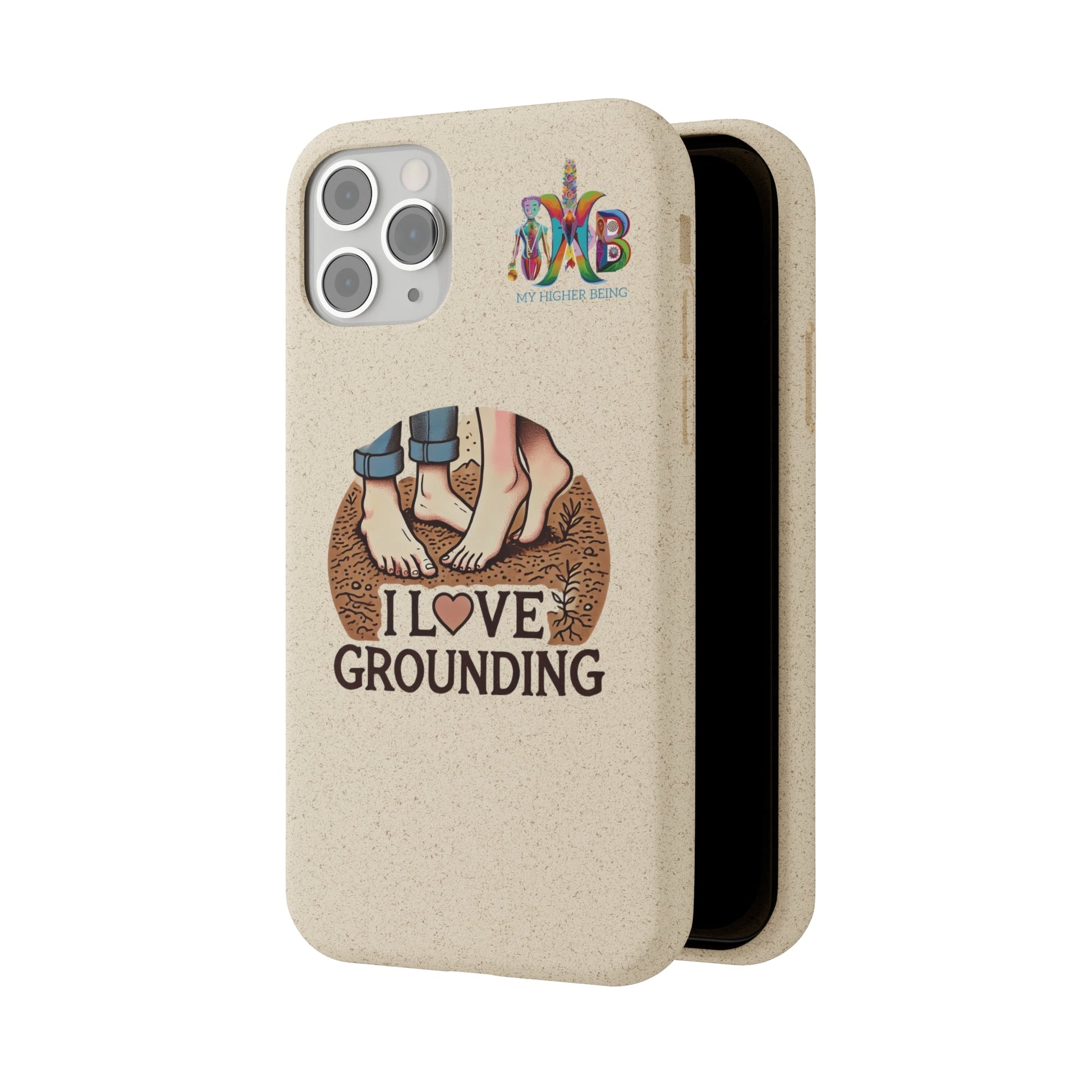 'I Love Grounding'_Plastic Free Biodegradable Phone Case (MHB Edition) - My Higher Being