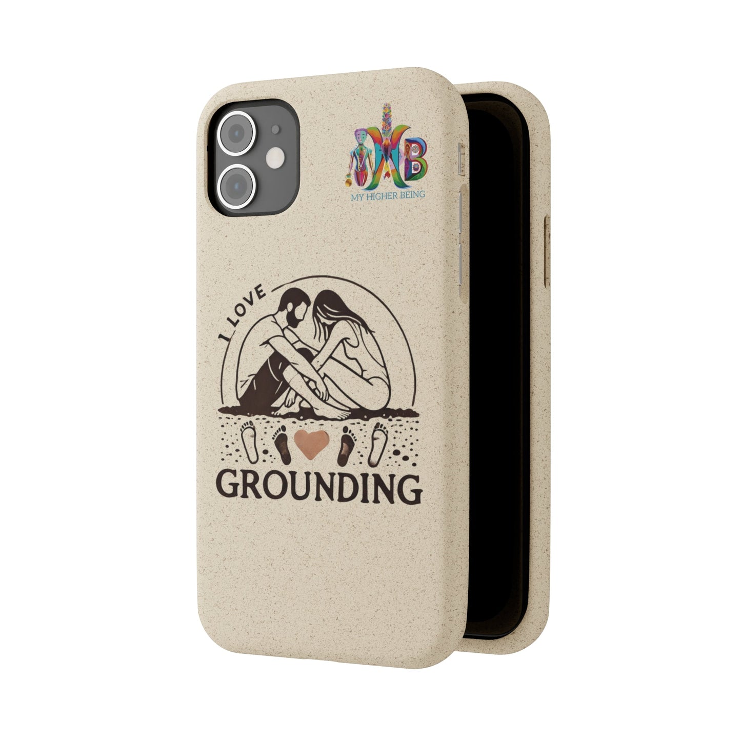 'I Love Grounding'_Plastic Free Biodegradable Phone Case (MHB Edition) - My Higher Being