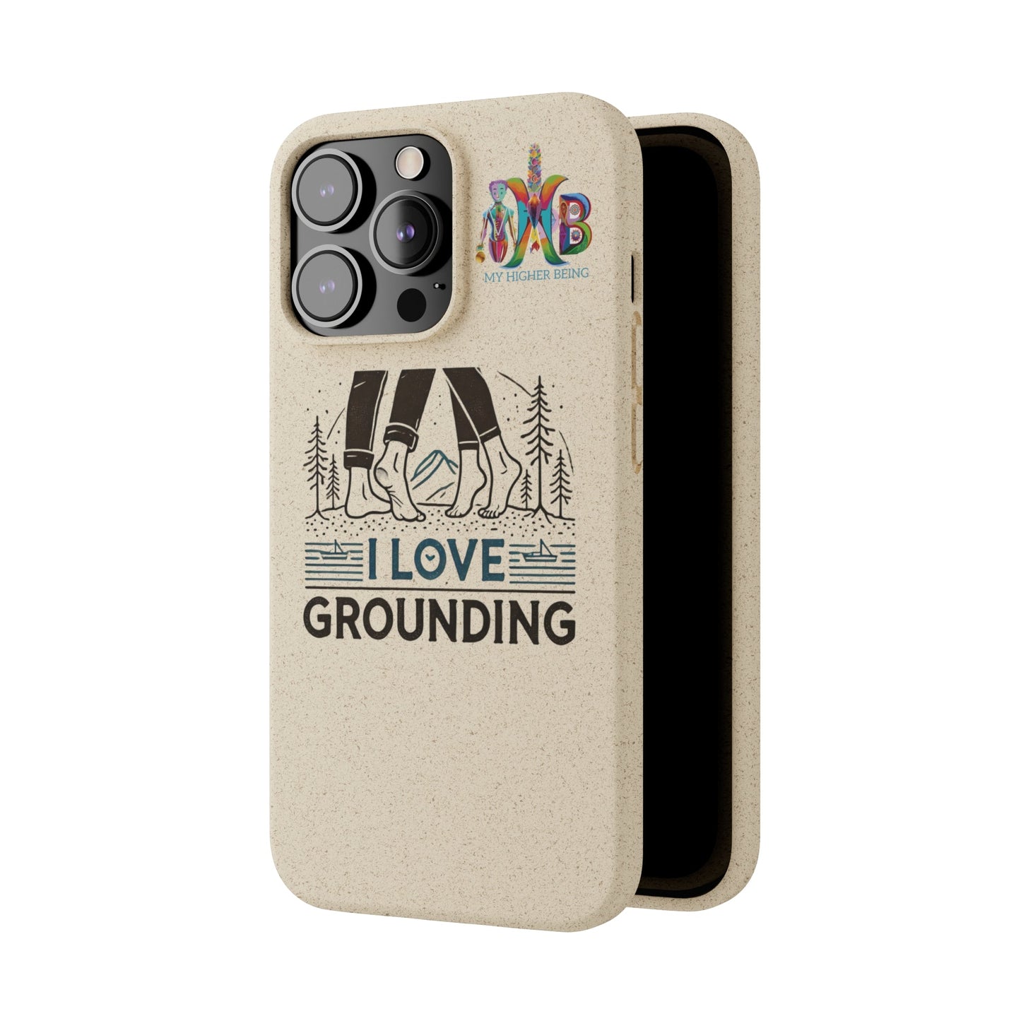 'I Love Grounding'_Plastic Free Biodegradable Phone Case (MHB Edition) - My Higher Being