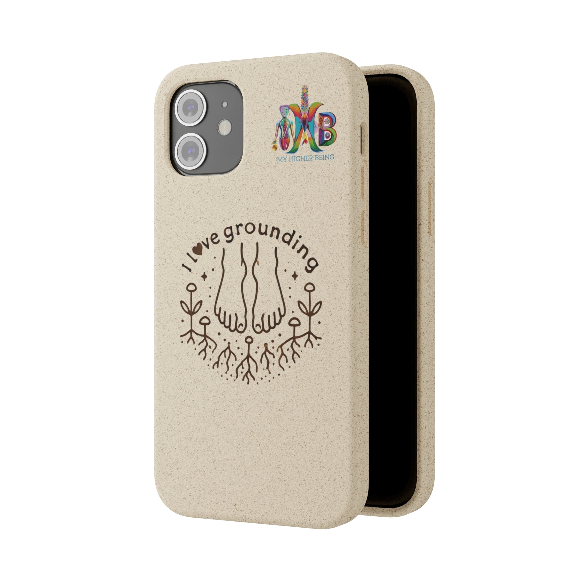 'I Love Grounding'_Plastic Free Biodegradable Phone Case (MHB Edition) - My Higher Being