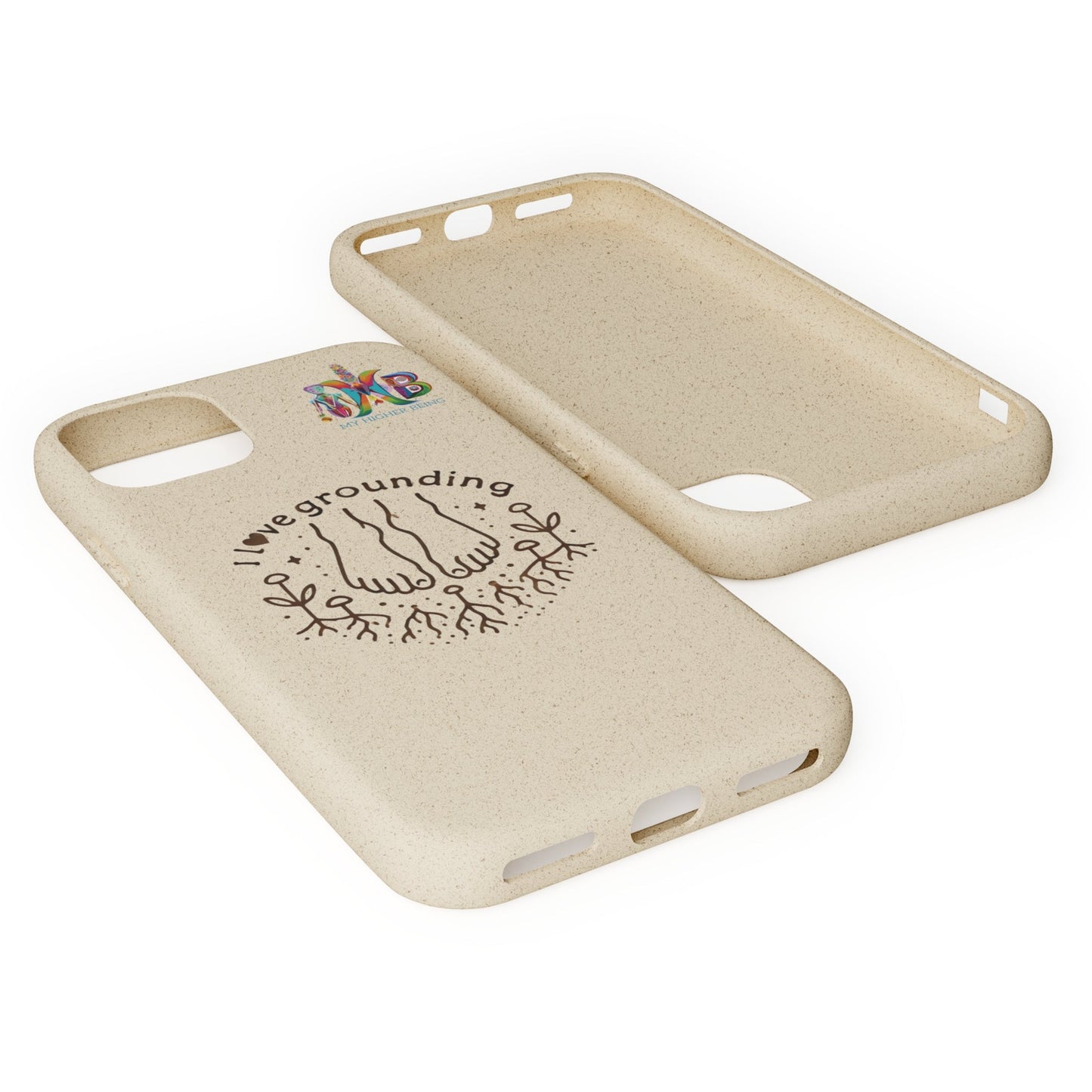 'I Love Grounding'_Plastic Free Biodegradable Phone Case (MHB Edition) - My Higher Being