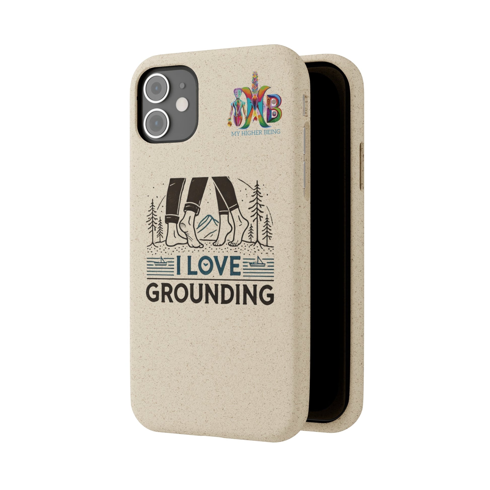 'I Love Grounding'_Plastic Free Biodegradable Phone Case (MHB Edition) - My Higher Being