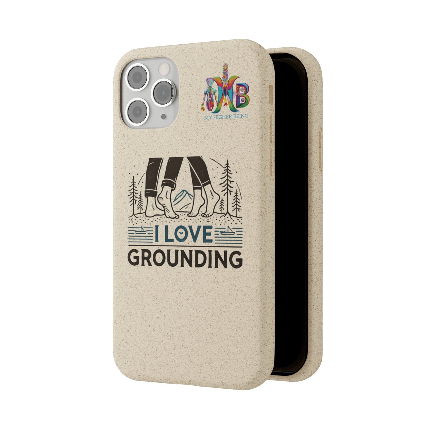 'I Love Grounding'_Plastic Free Biodegradable Phone Case (MHB Edition) - My Higher Being