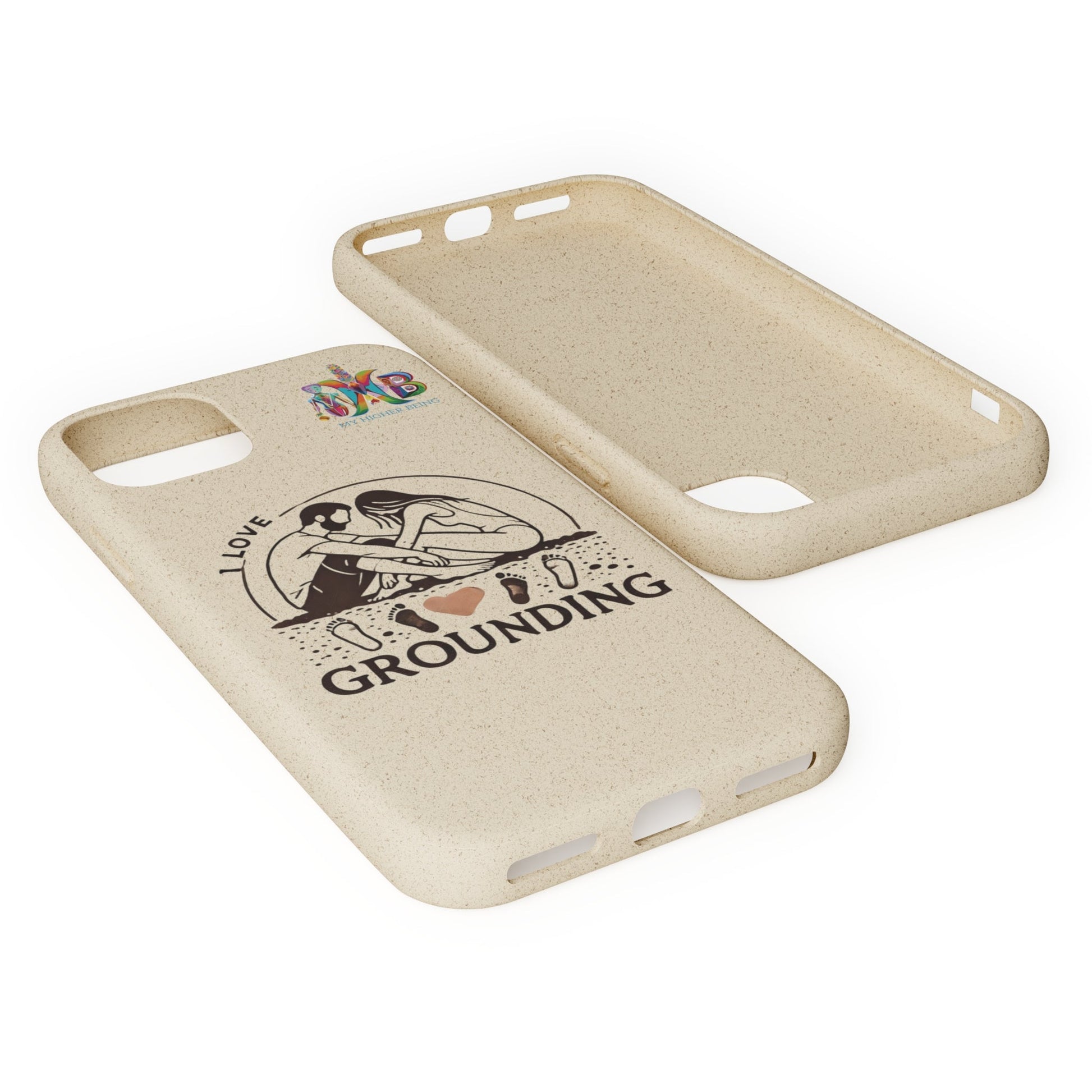 'I Love Grounding'_Plastic Free Biodegradable Phone Case (MHB Edition) - My Higher Being