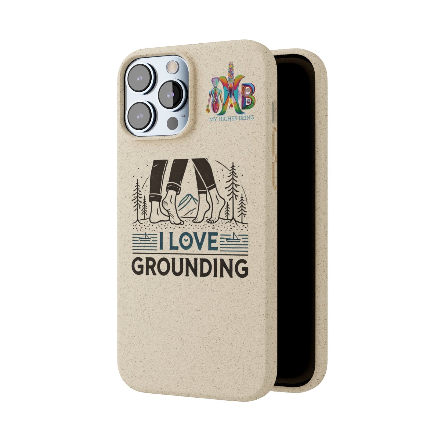 'I Love Grounding'_Plastic Free Biodegradable Phone Case (MHB Edition) - My Higher Being