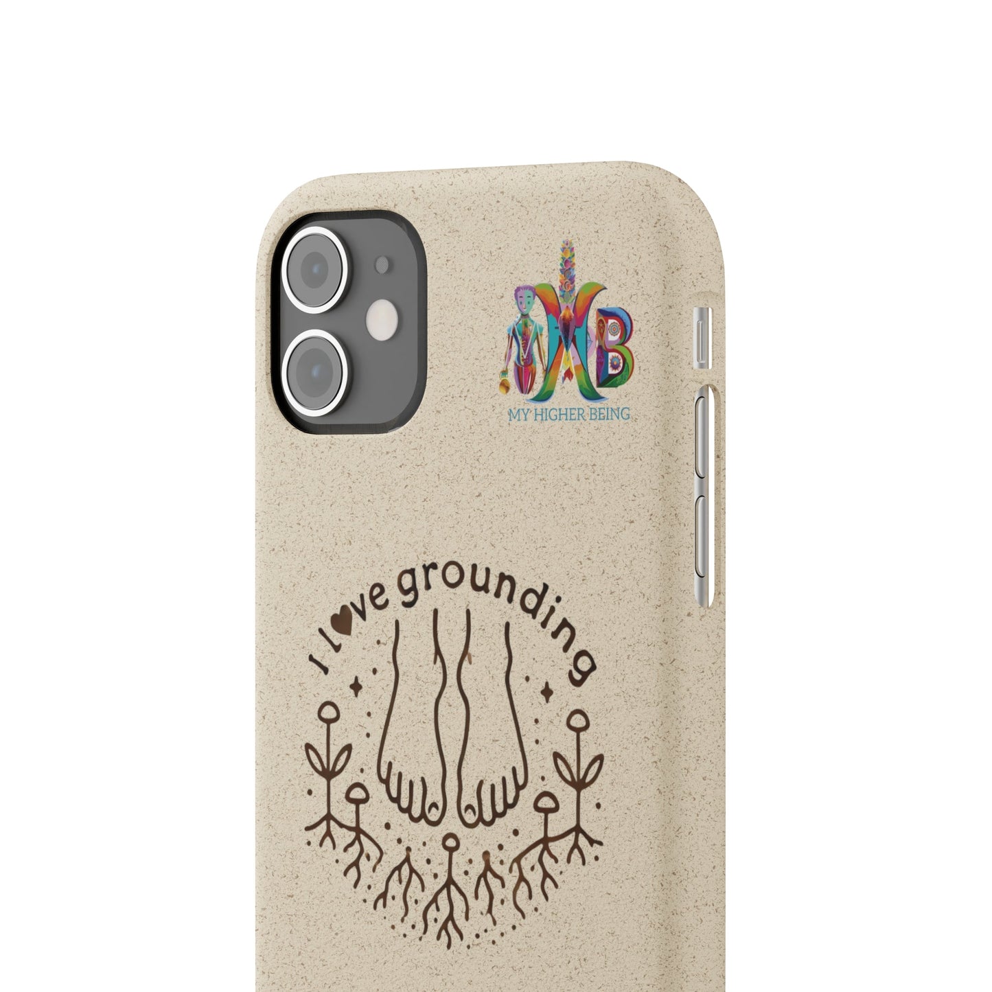 'I Love Grounding'_Plastic Free Biodegradable Phone Case (MHB Edition) - My Higher Being