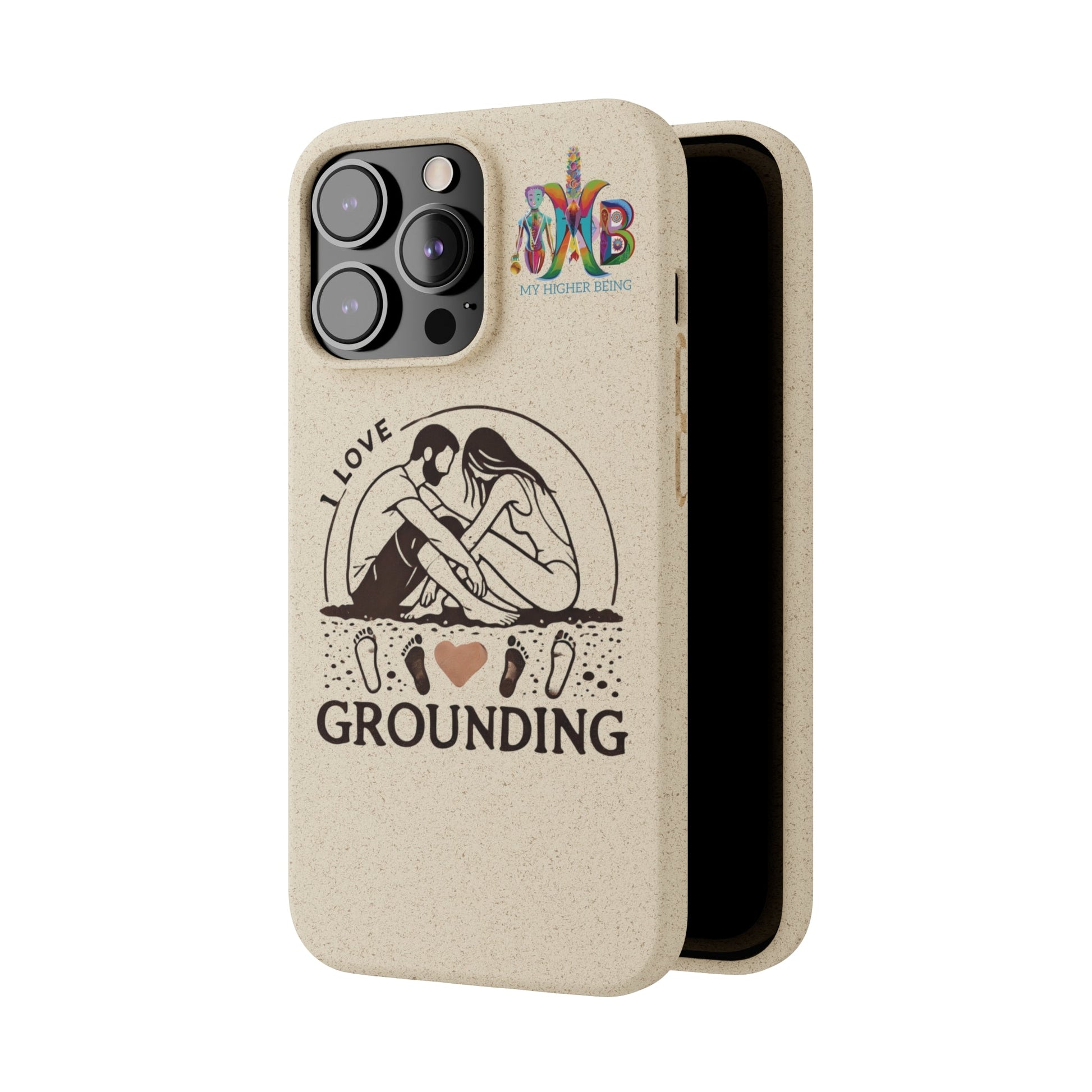 'I Love Grounding'_Plastic Free Biodegradable Phone Case (MHB Edition) - My Higher Being