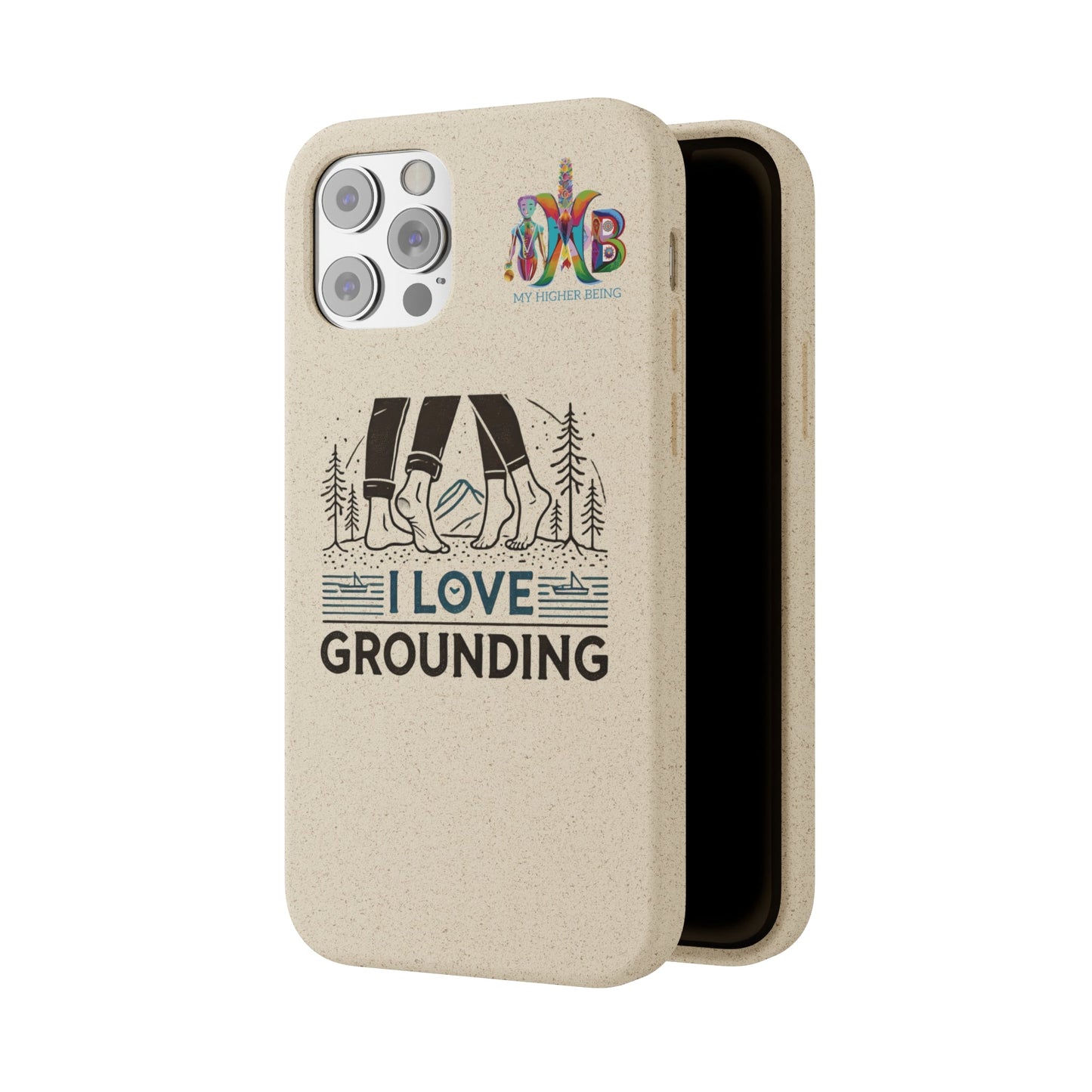 'I Love Grounding'_Plastic Free Biodegradable Phone Case (MHB Edition) - My Higher Being