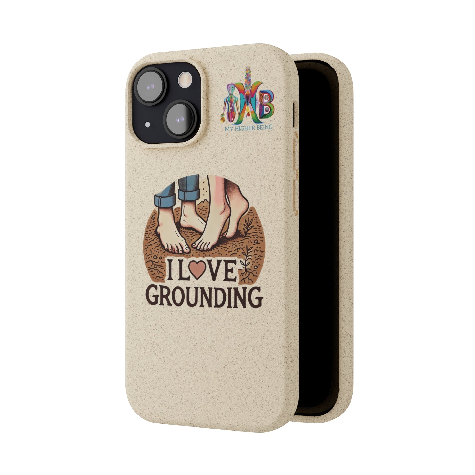 'I Love Grounding'_Plastic Free Biodegradable Phone Case (MHB Edition) - My Higher Being