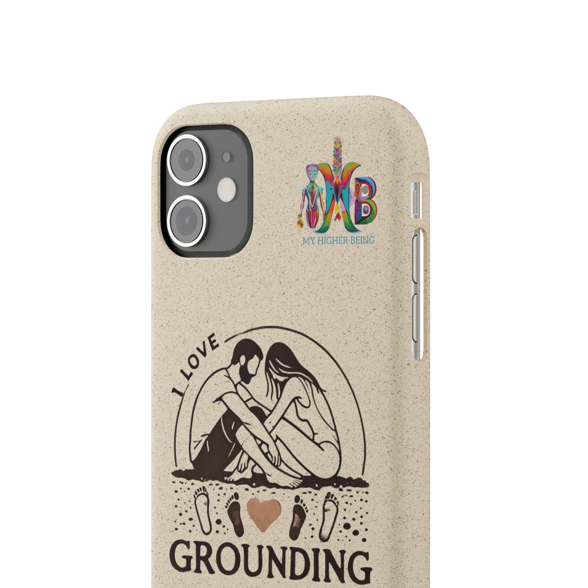 'I Love Grounding'_Plastic Free Biodegradable Phone Case (MHB Edition) - My Higher Being