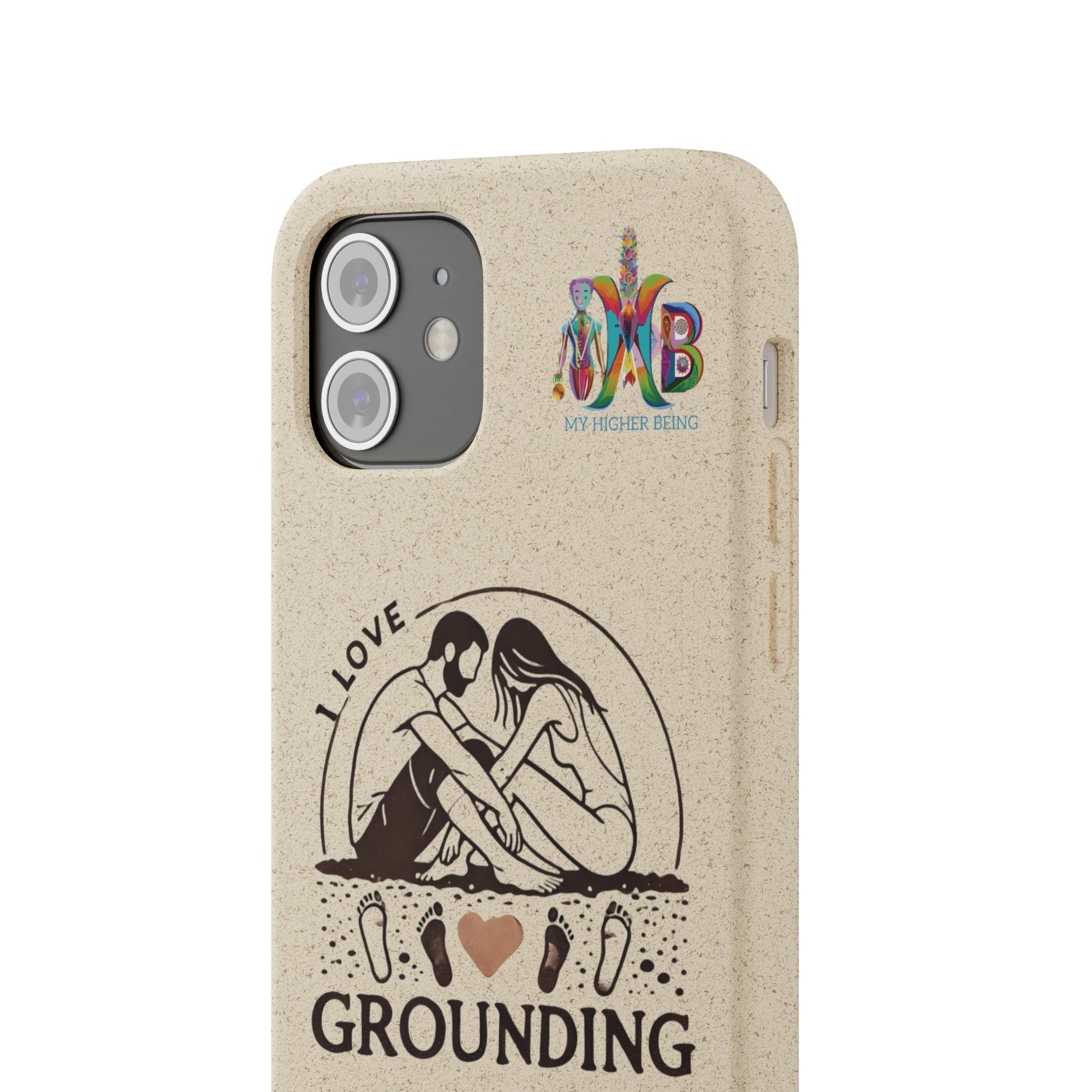 'I Love Grounding'_Plastic Free Biodegradable Phone Case (MHB Edition) - My Higher Being