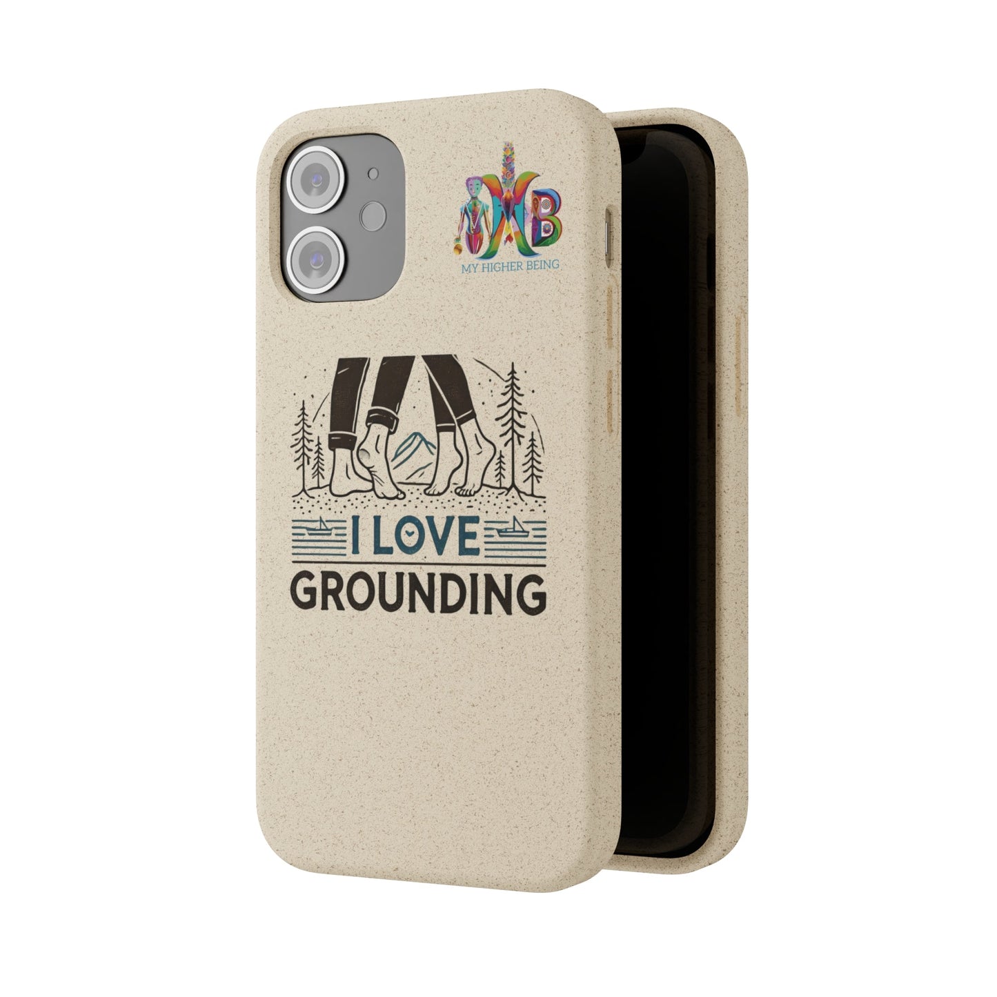 'I Love Grounding'_Plastic Free Biodegradable Phone Case (MHB Edition) - My Higher Being