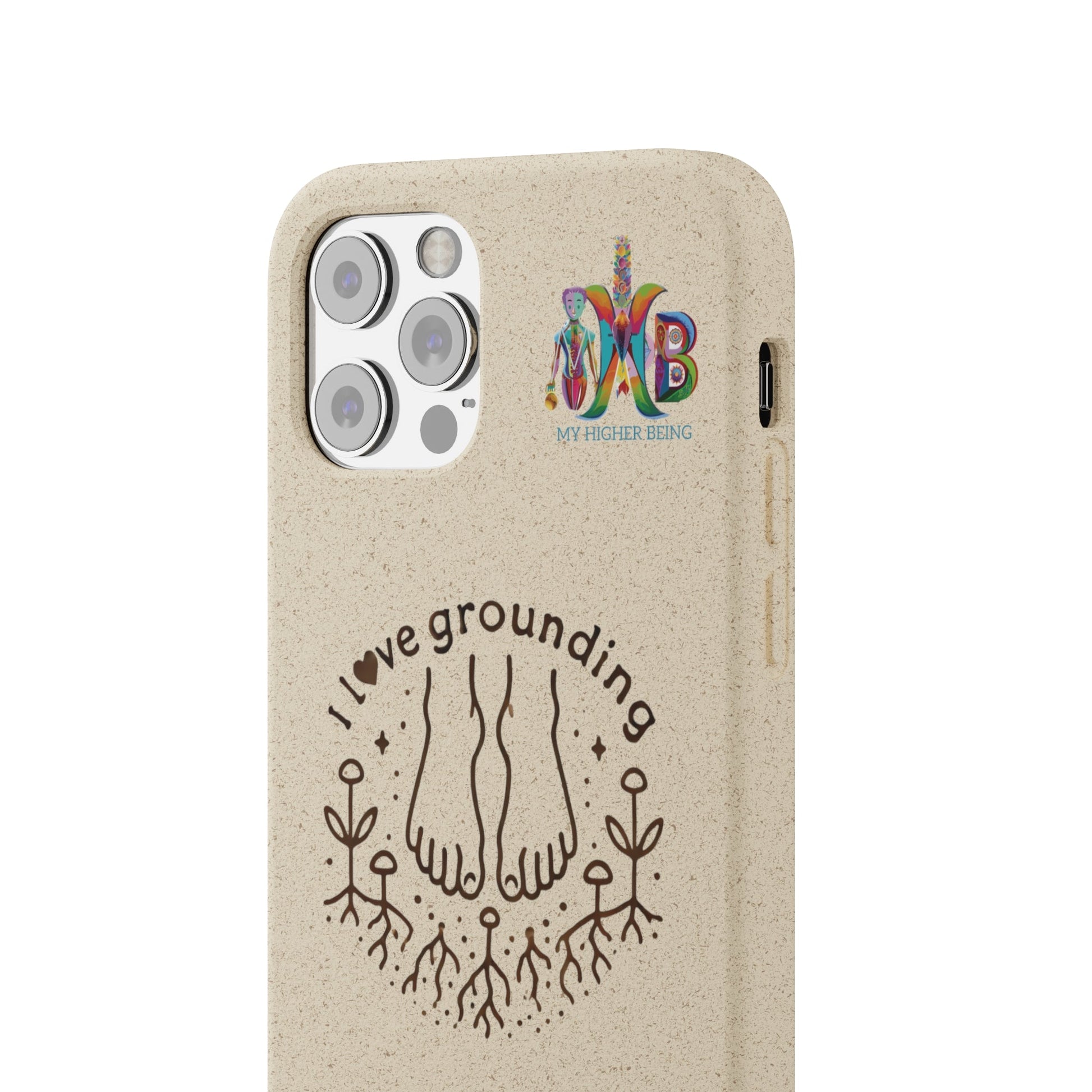 'I Love Grounding'_Plastic Free Biodegradable Phone Case (MHB Edition) - My Higher Being