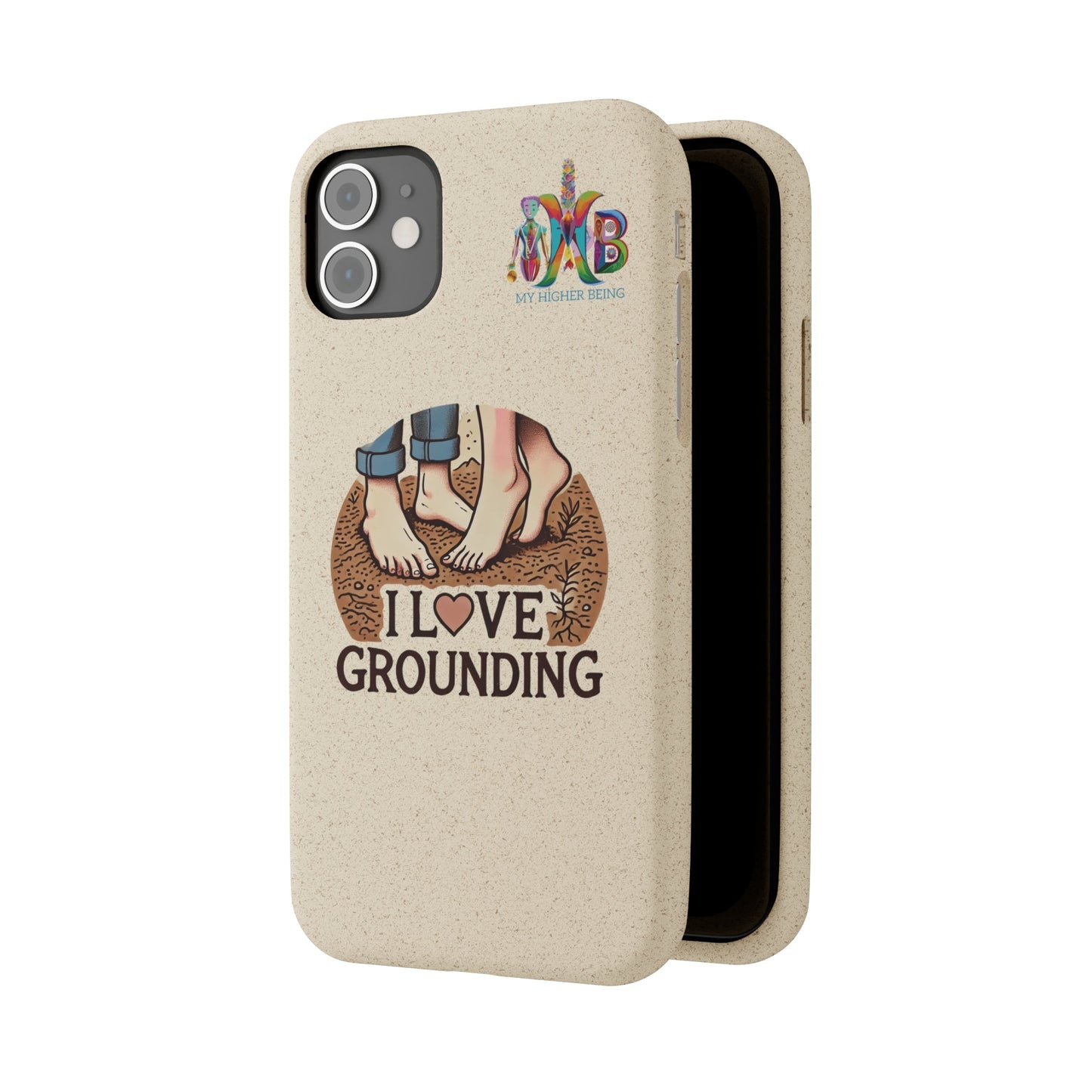 'I Love Grounding'_Plastic Free Biodegradable Phone Case (MHB Edition) - My Higher Being