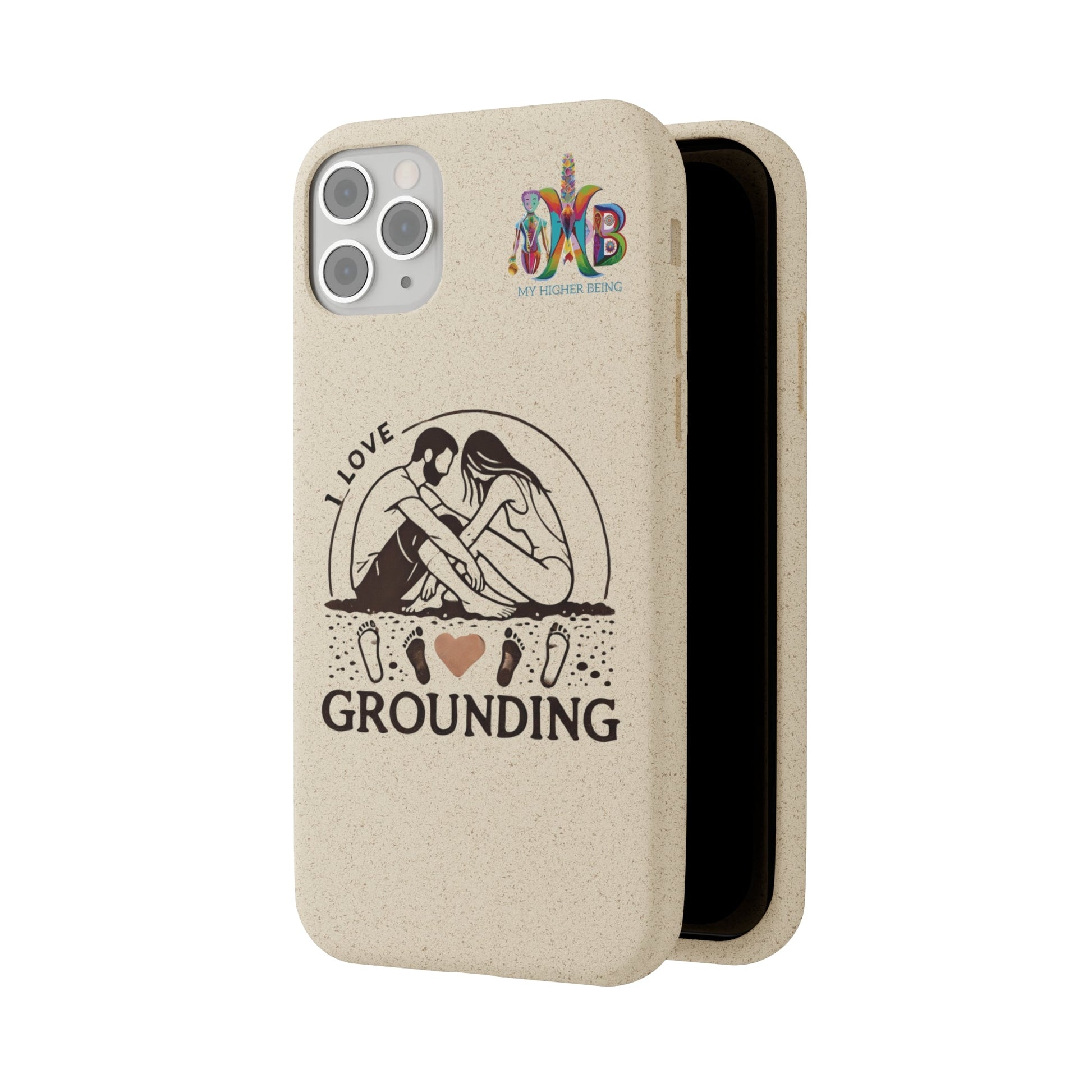 'I Love Grounding'_Plastic Free Biodegradable Phone Case (MHB Edition) - My Higher Being