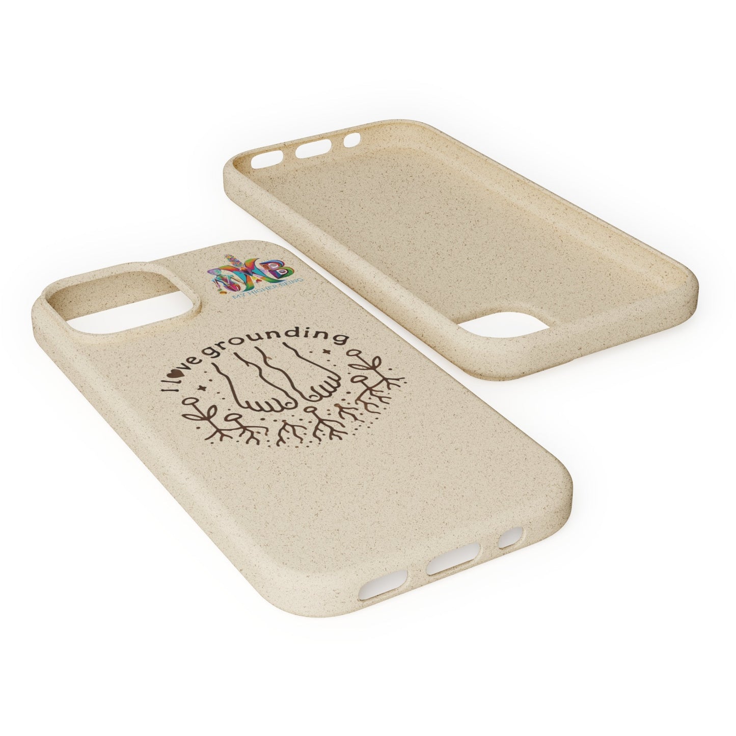 'I Love Grounding'_Plastic Free Biodegradable Phone Case (MHB Edition) - My Higher Being