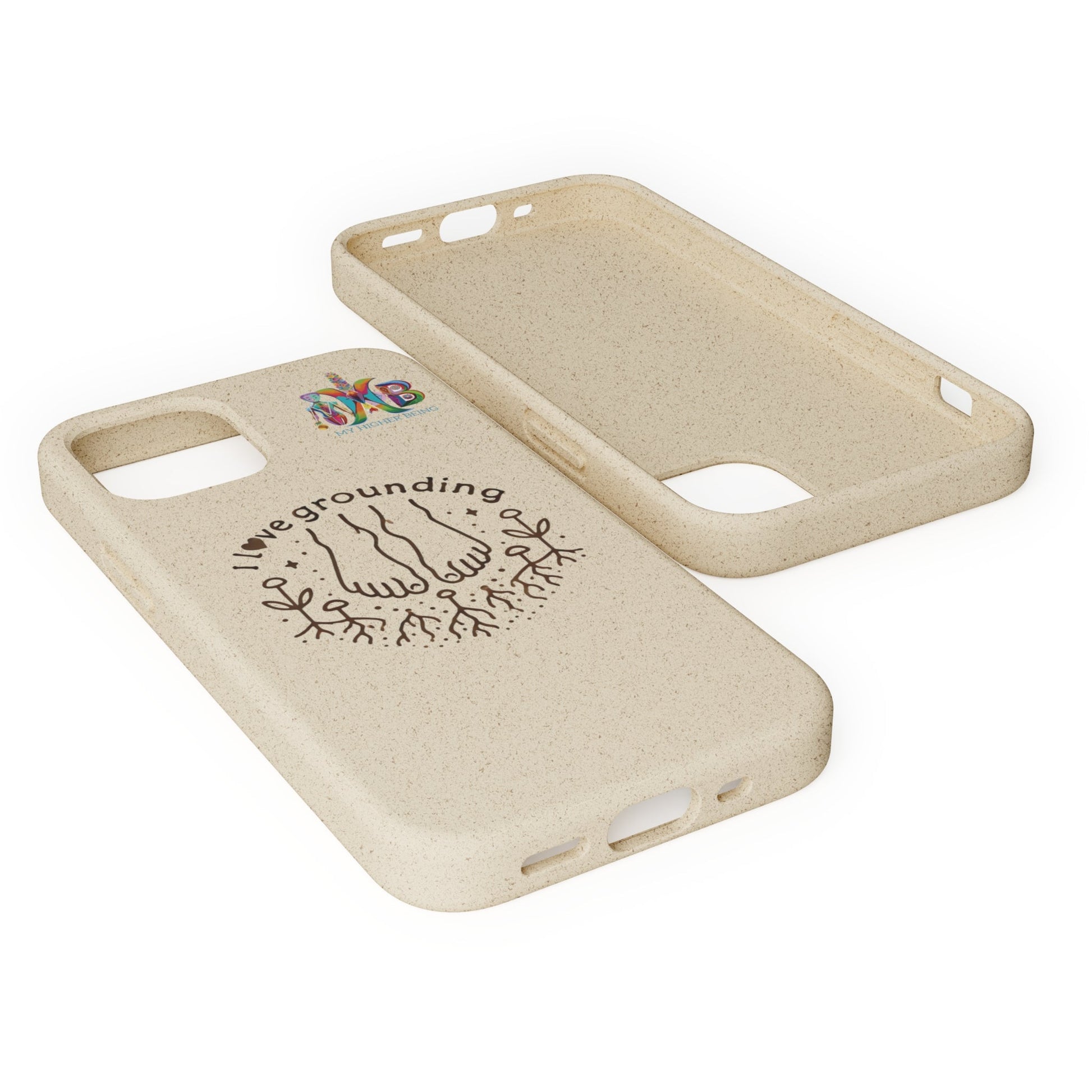 'I Love Grounding'_Plastic Free Biodegradable Phone Case (MHB Edition) - My Higher Being