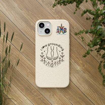 'I Love Grounding'_Plastic Free Biodegradable Phone Case (MHB Edition) - My Higher Being