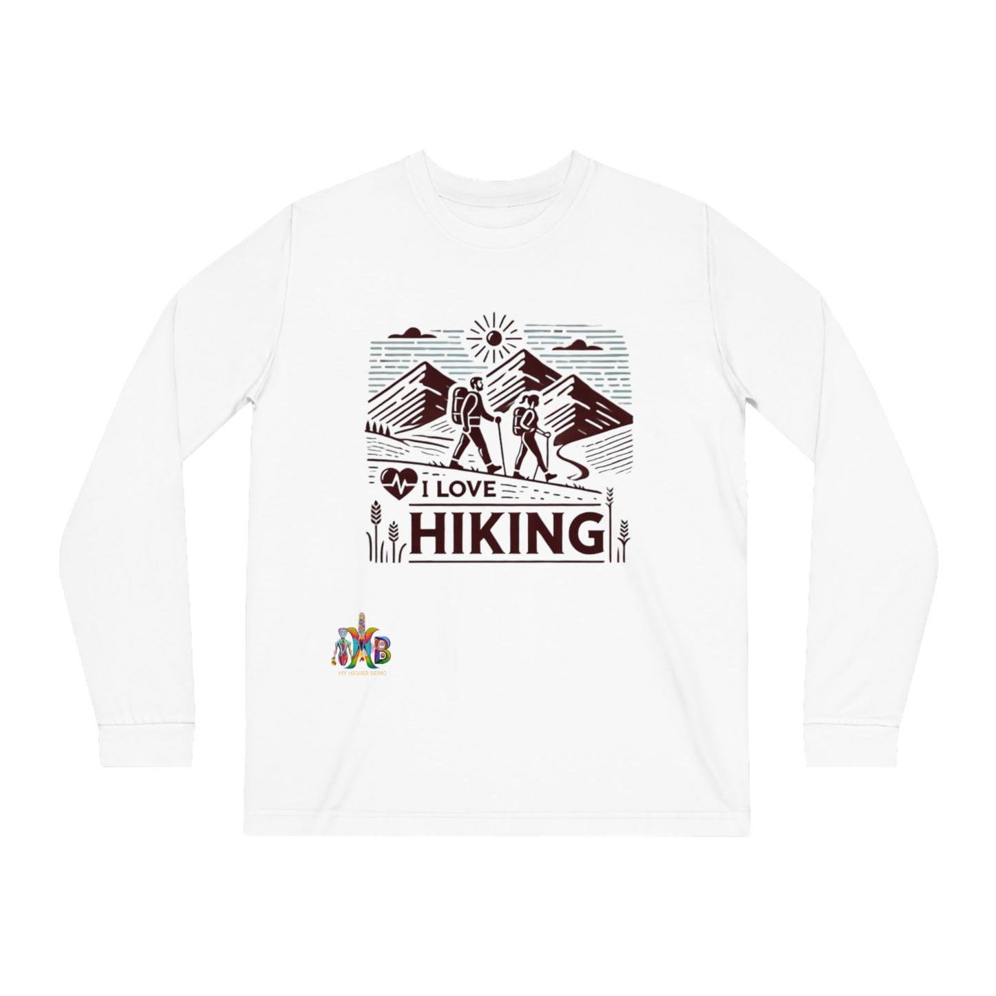 'I Love Hiking'_100% Organic Cotton Long Sleeve Tee - My Higher Being