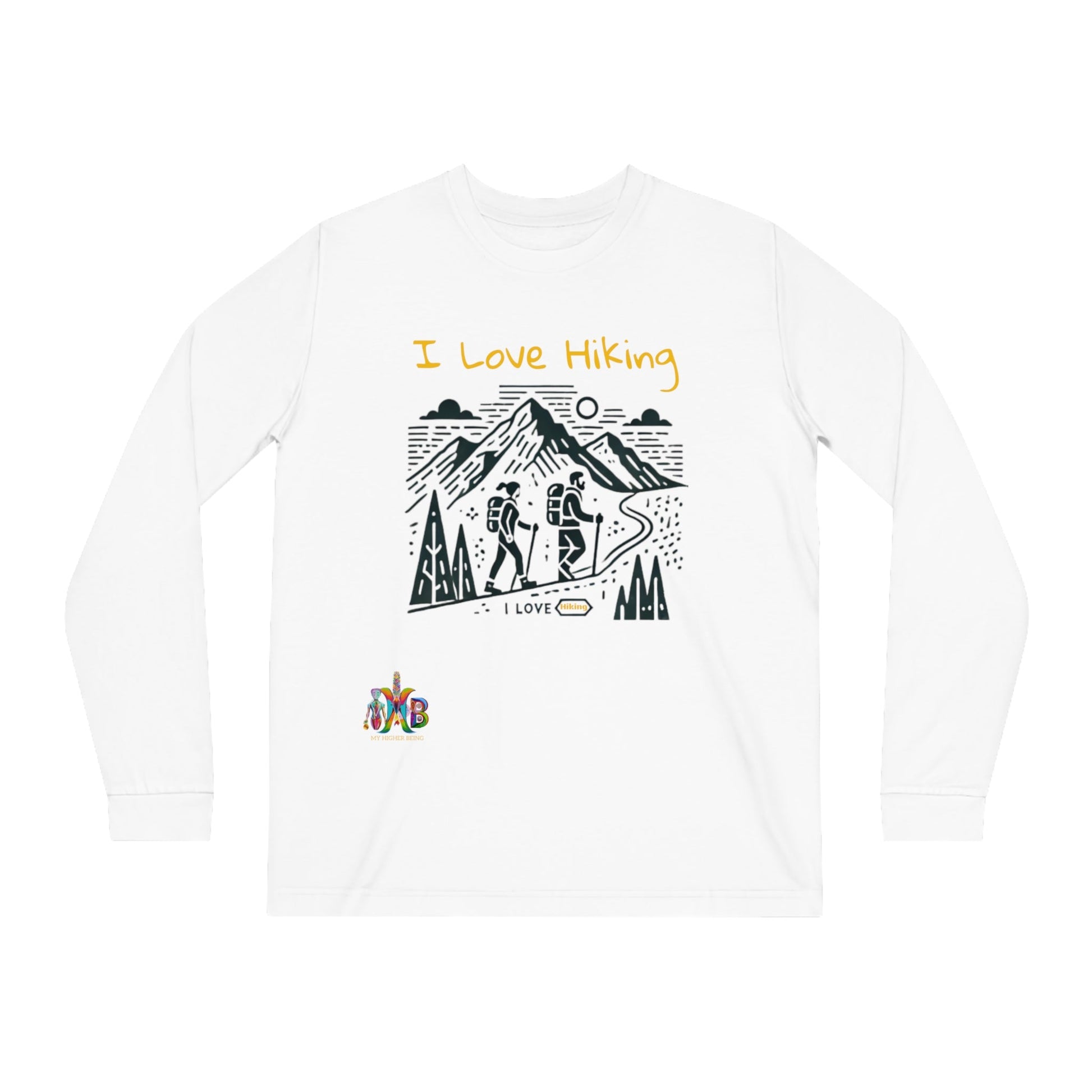 'I Love Hiking'_100% Organic Cotton Long Sleeve Tee - My Higher Being