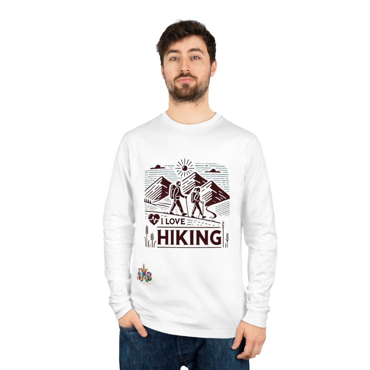 'I Love Hiking'_100% Organic Cotton Long Sleeve Tee - My Higher Being