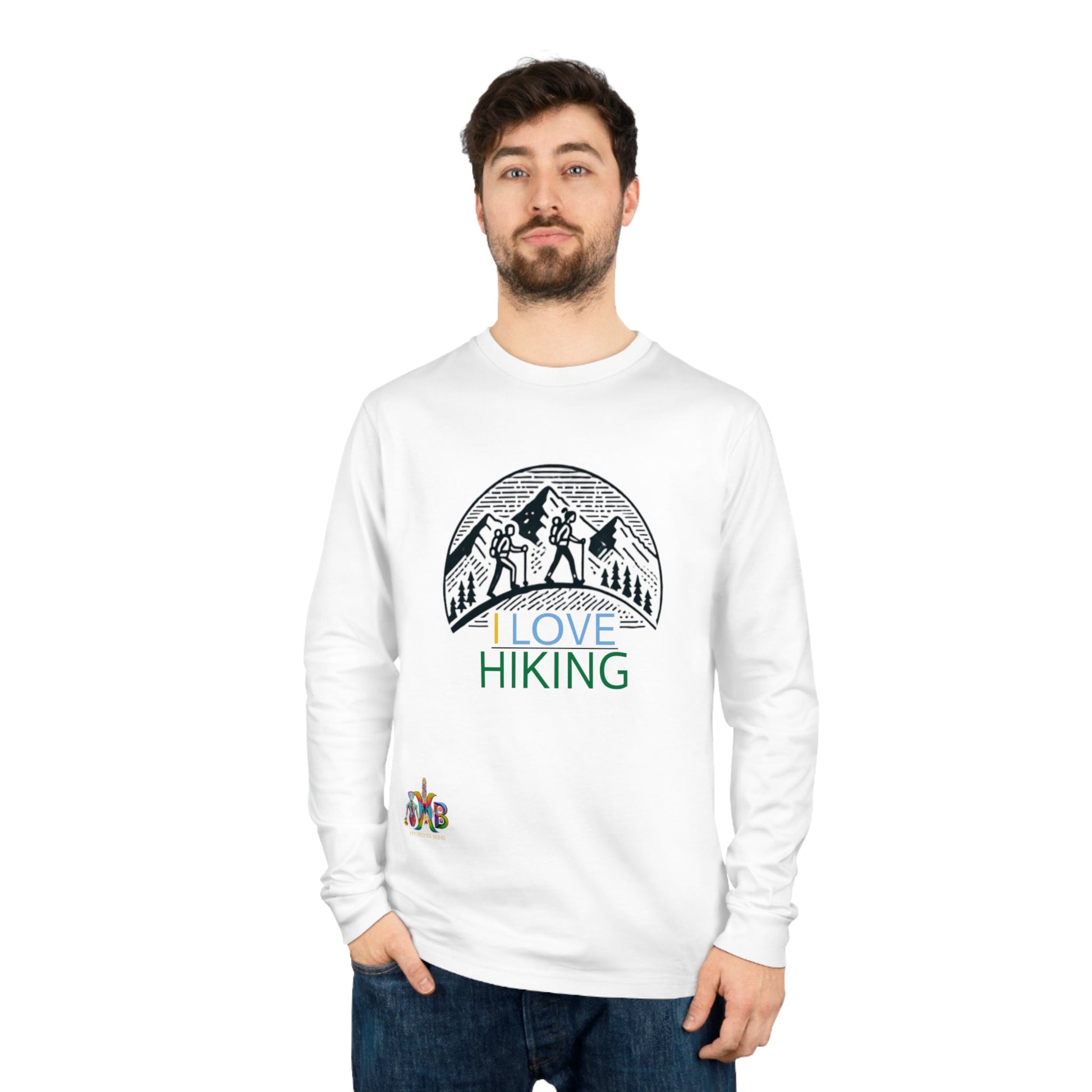 'I Love Hiking'_100% Organic Cotton Long Sleeve Tee - My Higher Being