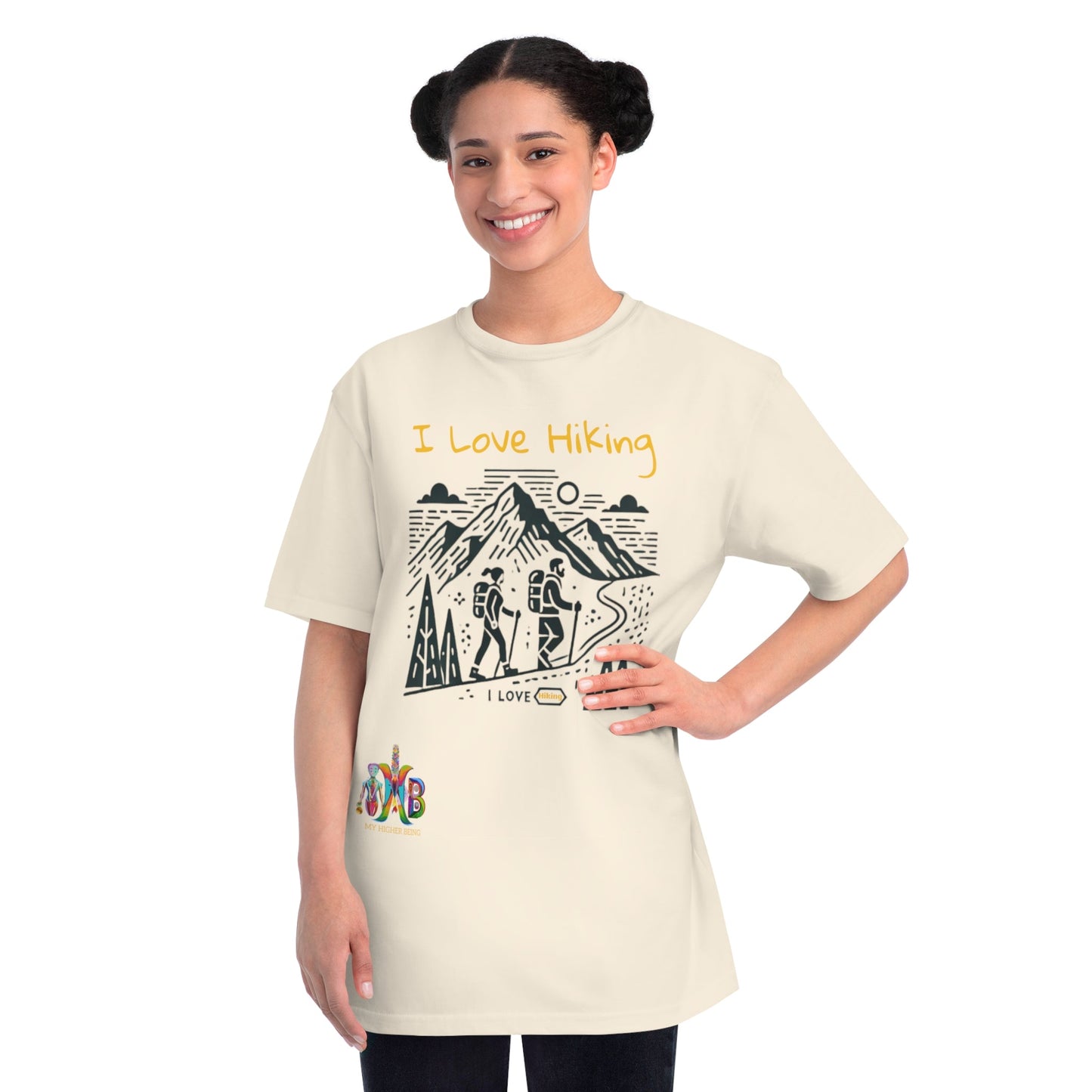 'I Love Hiking'_100% Organic Cotton T-Shirt - My Higher Being