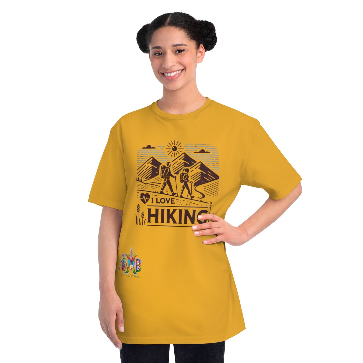 'I Love Hiking'_100% Organic Cotton T-Shirt - My Higher Being