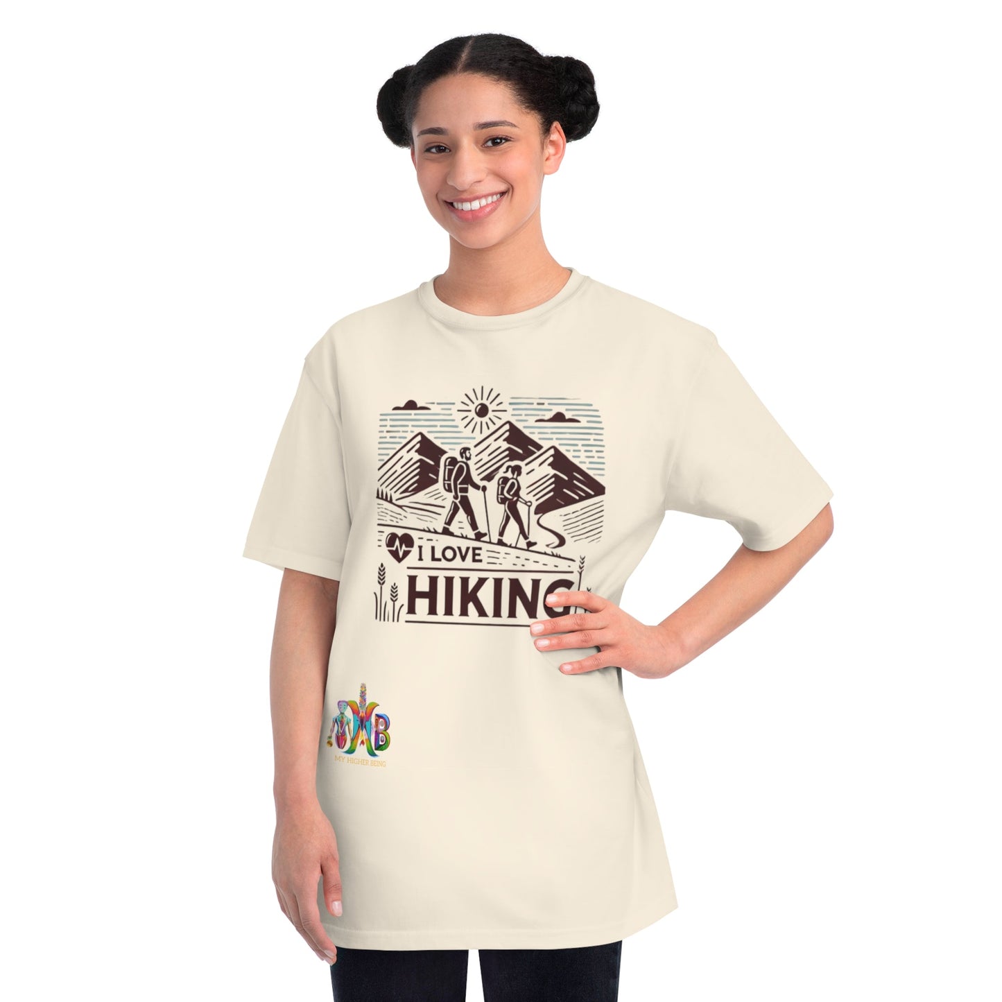 'I Love Hiking'_100% Organic Cotton T-Shirt - My Higher Being