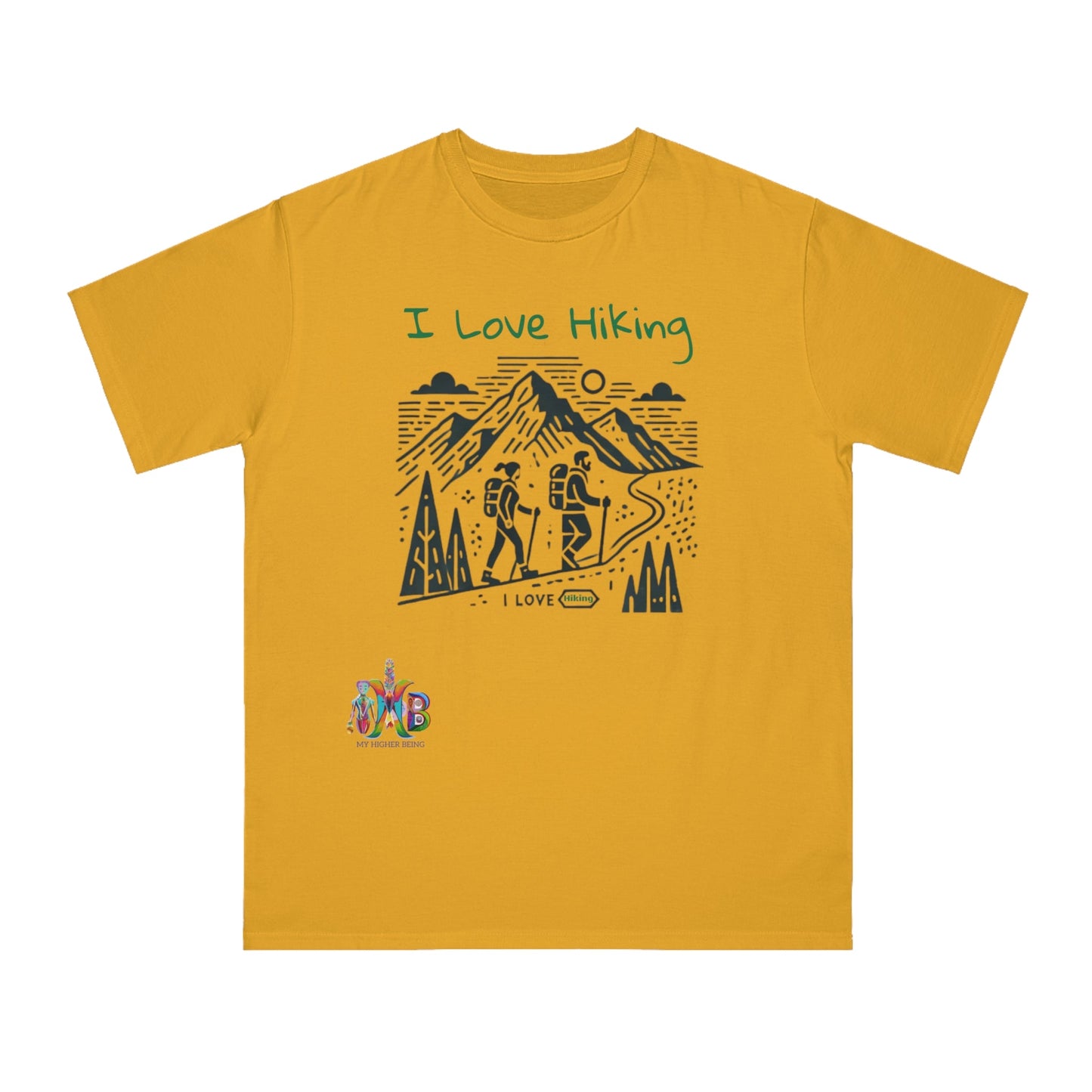 'I Love Hiking'_100% Organic Cotton T-Shirt - My Higher Being