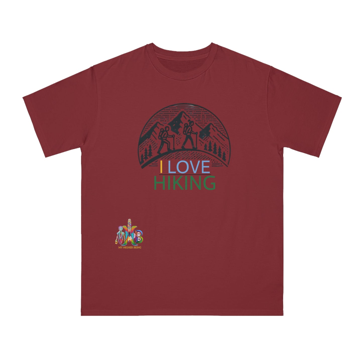 'I Love Hiking'_100% Organic Cotton T-Shirt - My Higher Being