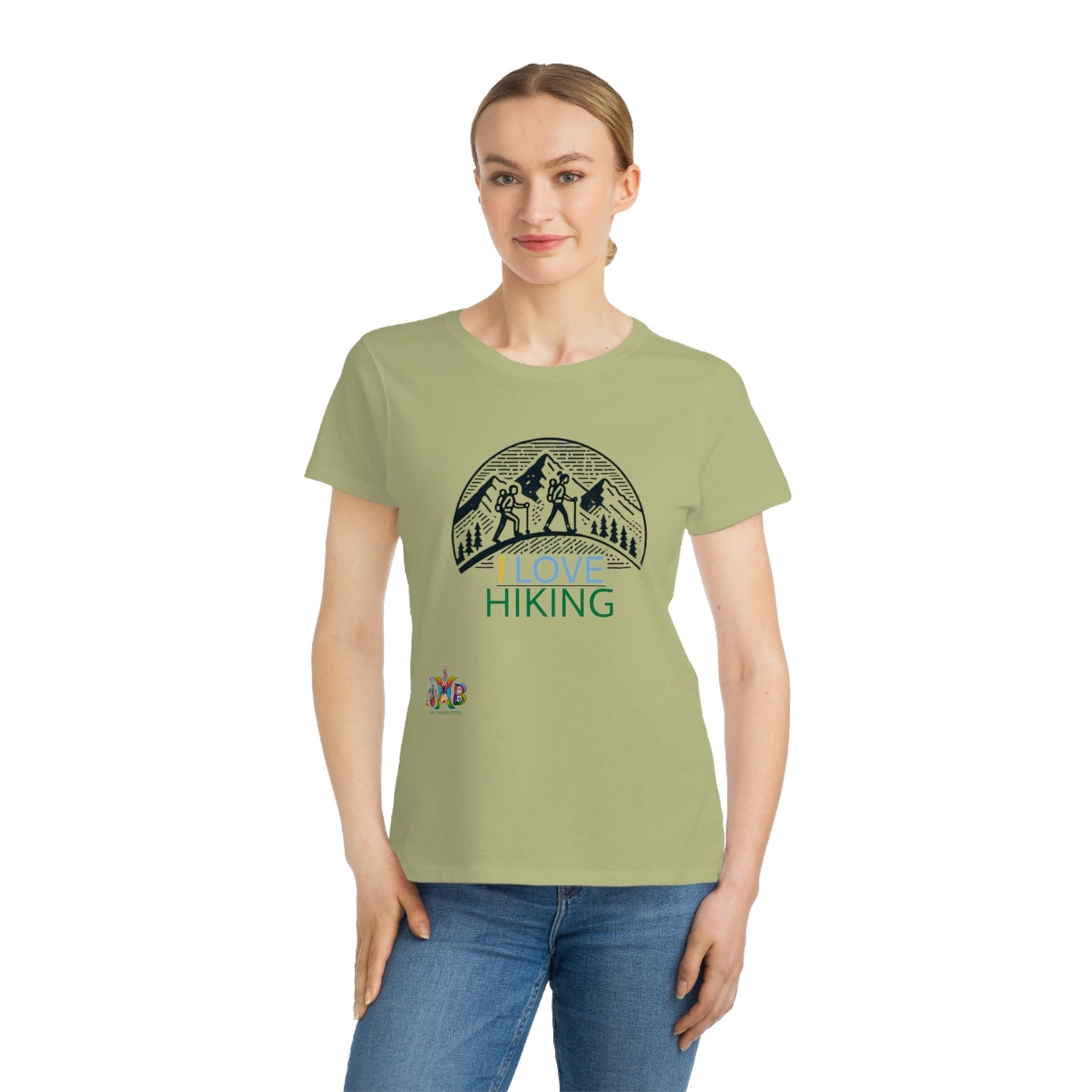 'I Love Hiking'_100% Organic Women's Classic T-Shirt - My Higher Being