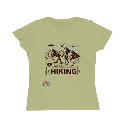 'I Love Hiking'_100% Organic Women's Classic T-Shirt - My Higher Being