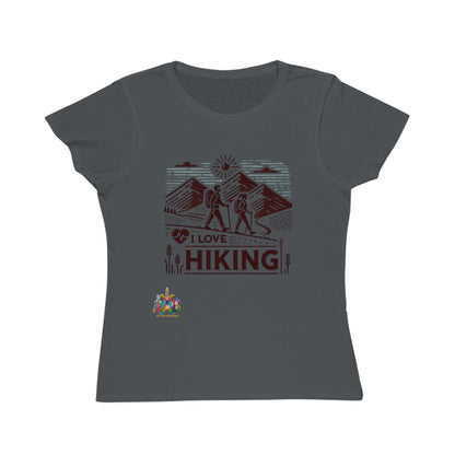 'I Love Hiking'_100% Organic Women's Classic T-Shirt - My Higher Being