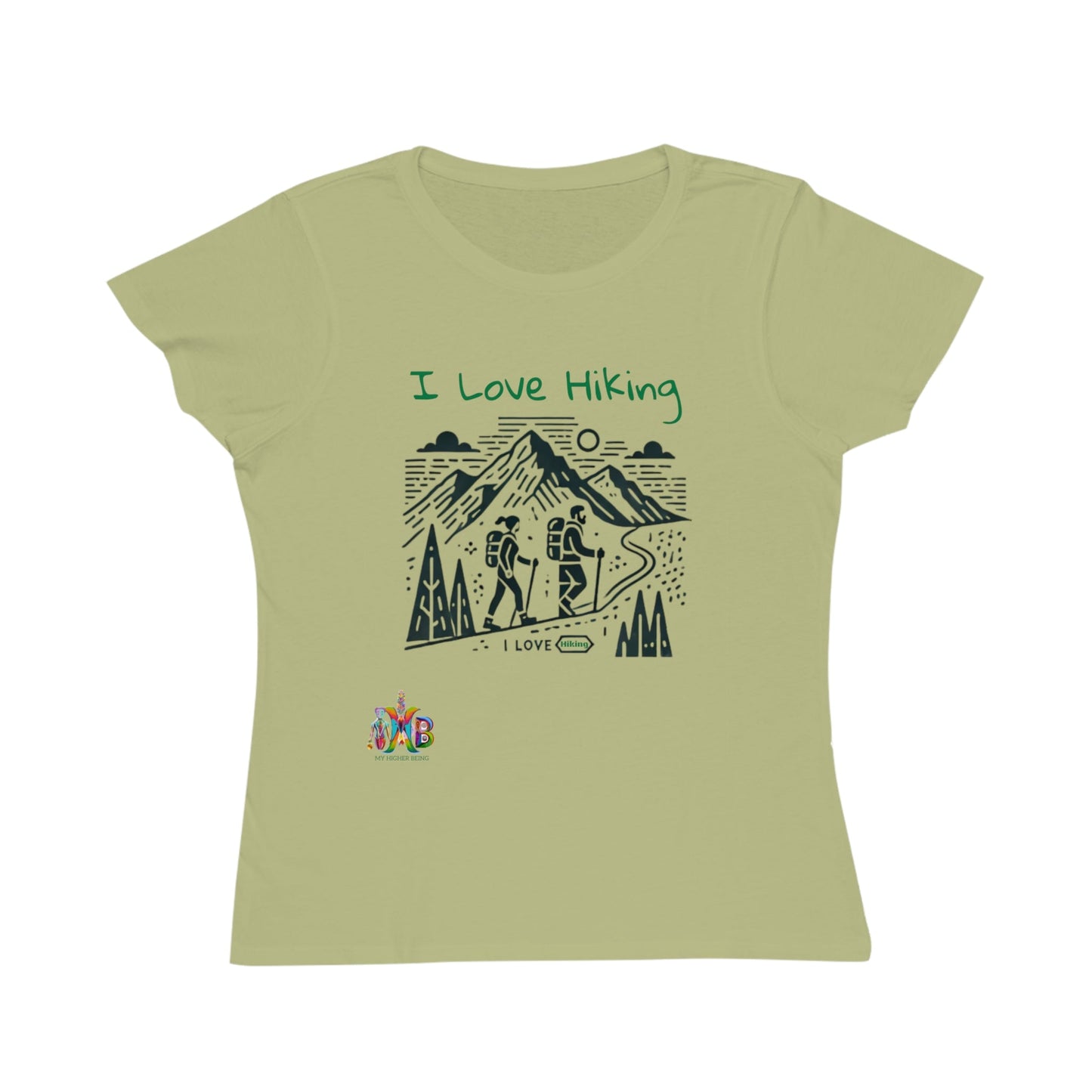 'I Love Hiking'_100% Organic Women's Classic T-Shirt - My Higher Being