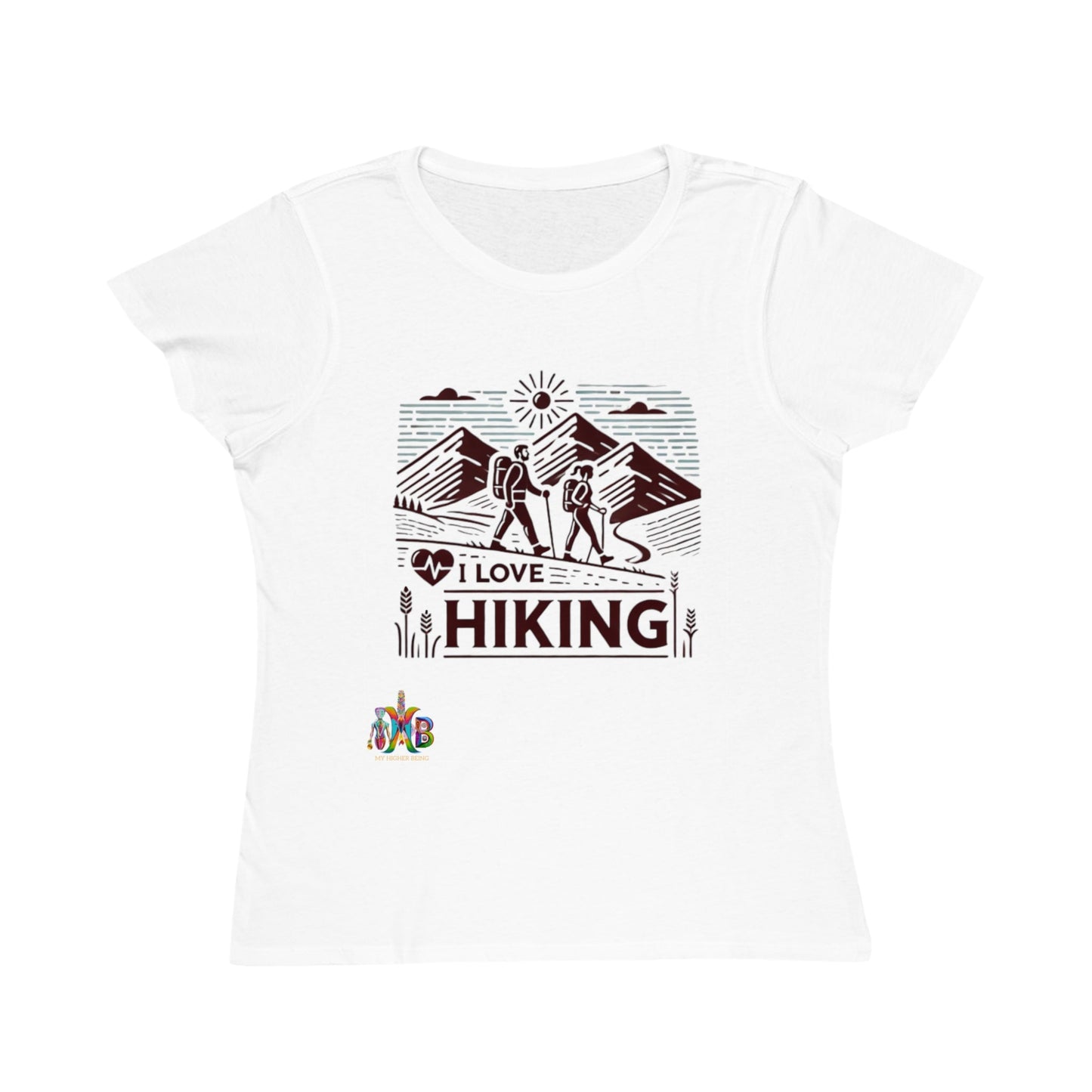 'I Love Hiking'_100% Organic Women's Classic T-Shirt - My Higher Being