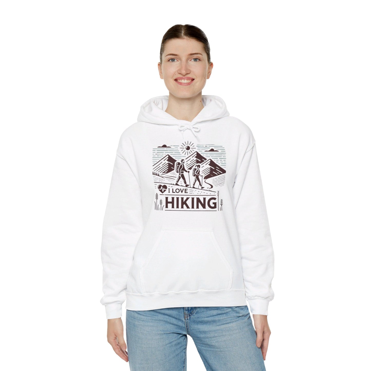 I Love Hiking Couples' Hoodie - My Higher Being