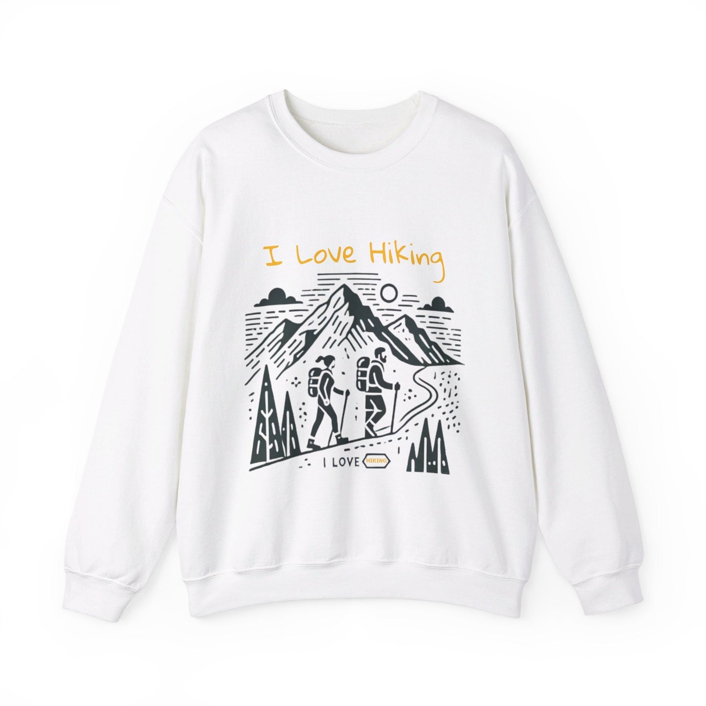 I Love Hiking Couples' Sweatshirt - My Higher Being