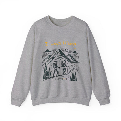 I Love Hiking Couples' Sweatshirt - My Higher Being