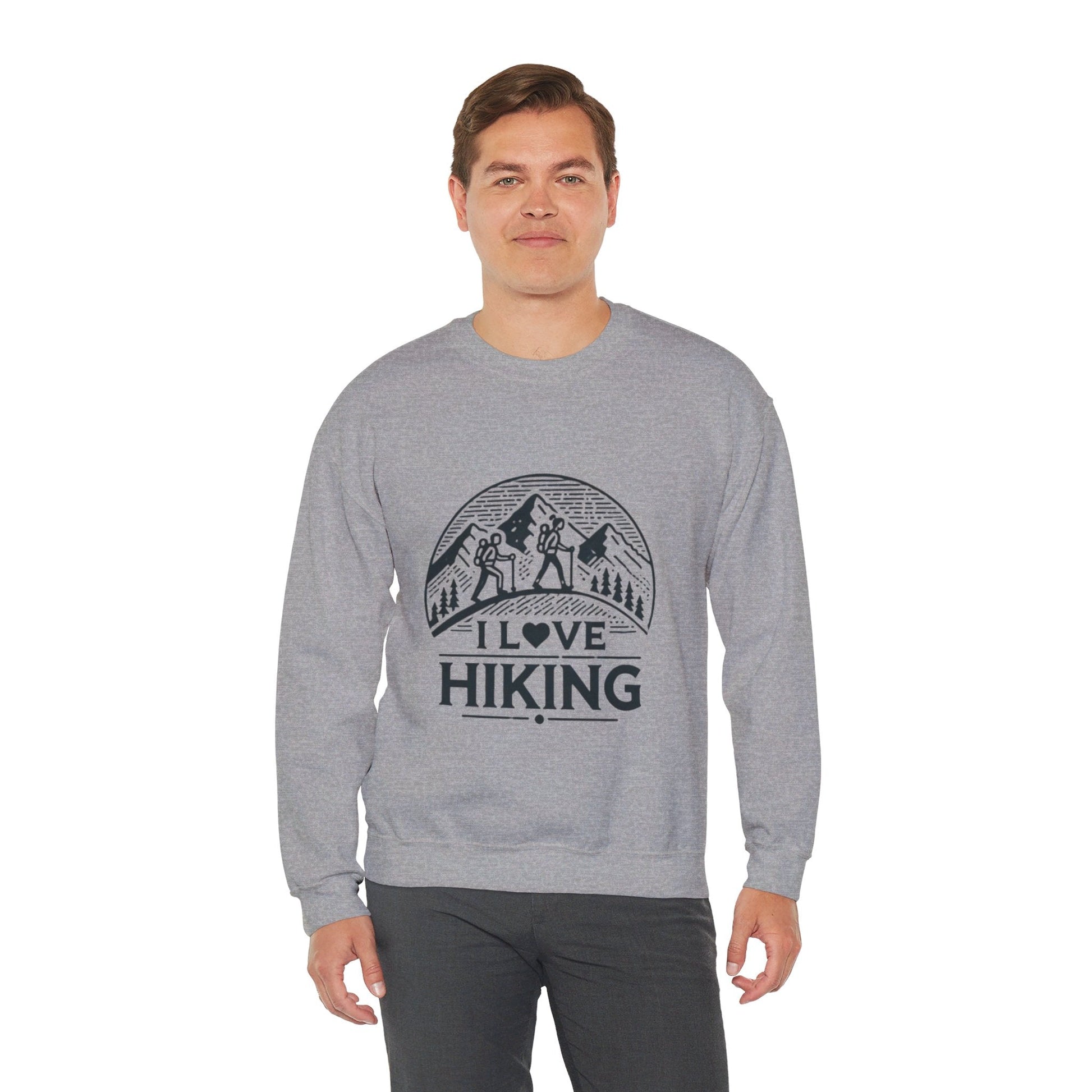 I Love Hiking Couples' Sweatshirt - My Higher Being