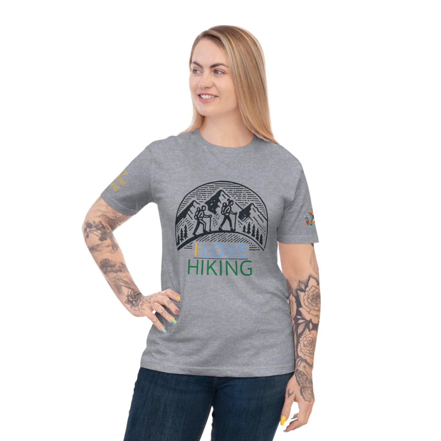 'I Love Hiking' (MHB EDITION)_100% Organic Cotton T-Shirt - My Higher Being