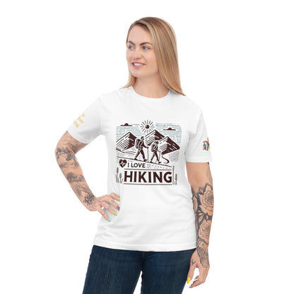 'I Love Hiking' (MHB EDITION)_100% Organic Cotton T-Shirt - My Higher Being