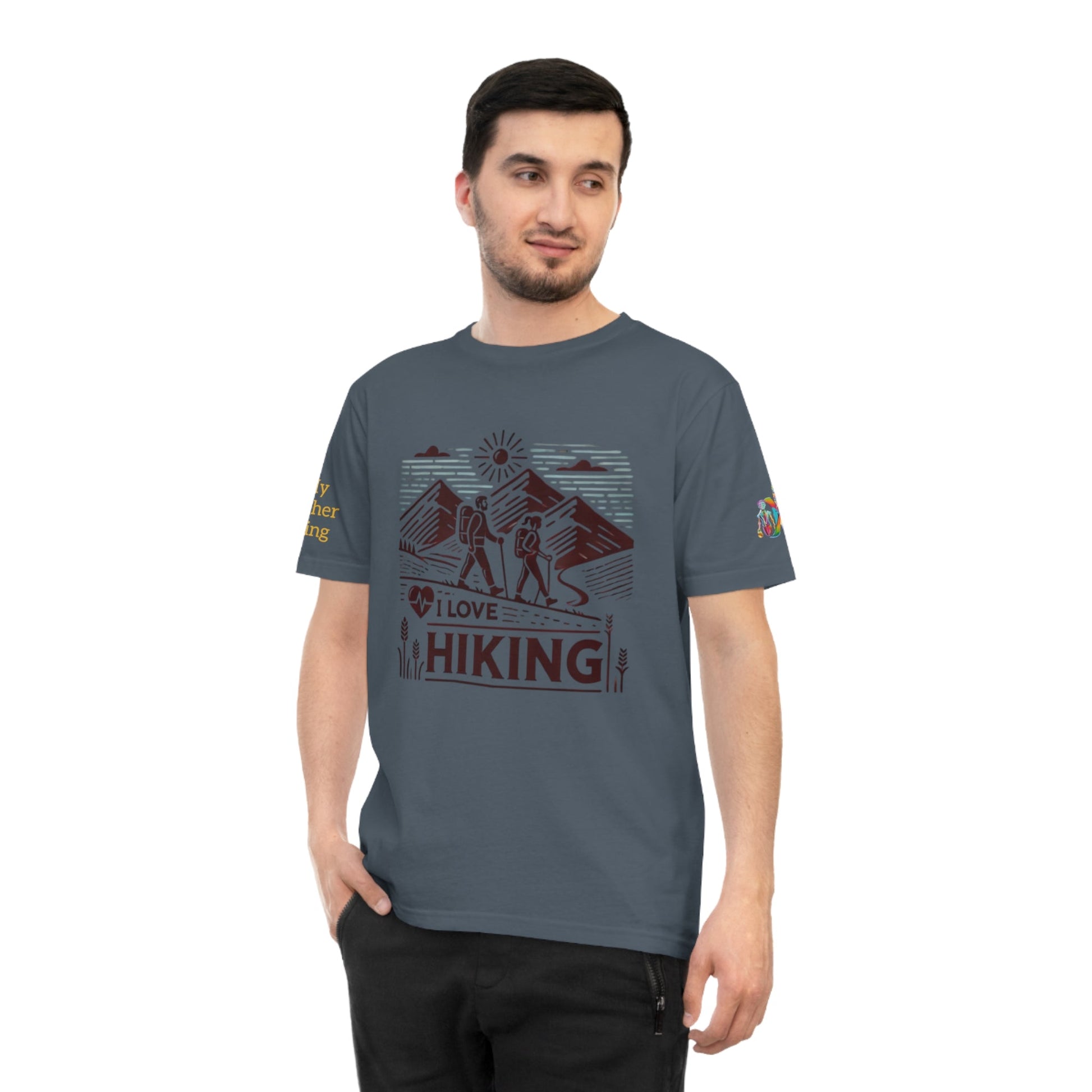 'I Love Hiking' (MHB EDITION)_100% Organic Cotton T-Shirt - My Higher Being