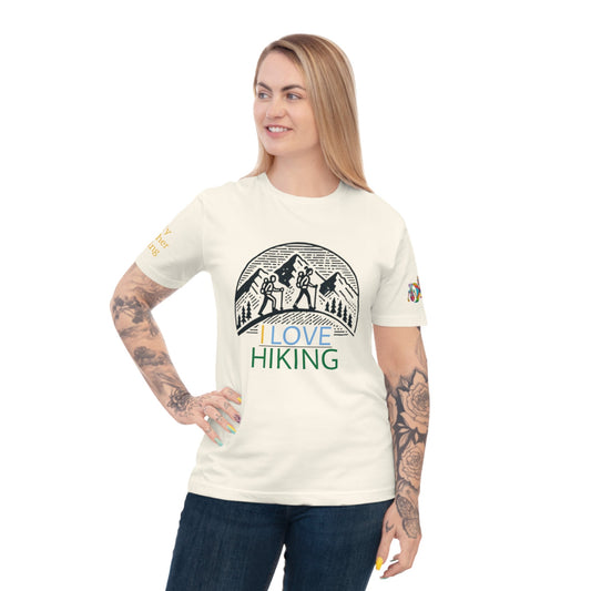 'I Love Hiking' (MHB EDITION)_100% Organic Cotton T-Shirt - My Higher Being