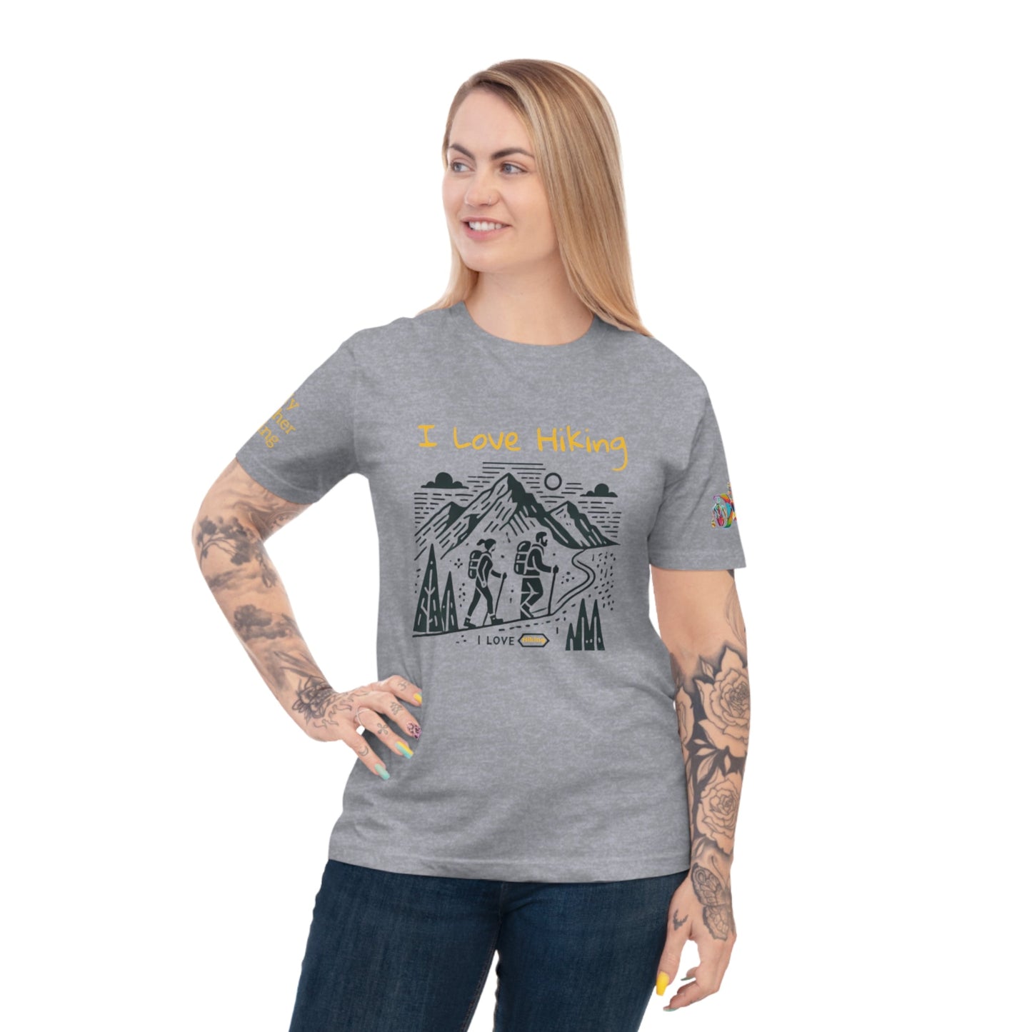 'I Love Hiking' (MHB EDITION)_100% Organic Cotton T-Shirt - My Higher Being