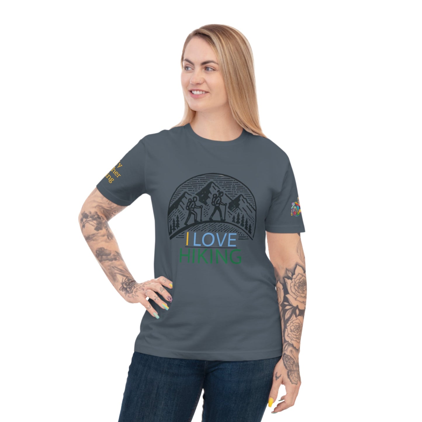 'I Love Hiking' (MHB EDITION)_100% Organic Cotton T-Shirt - My Higher Being