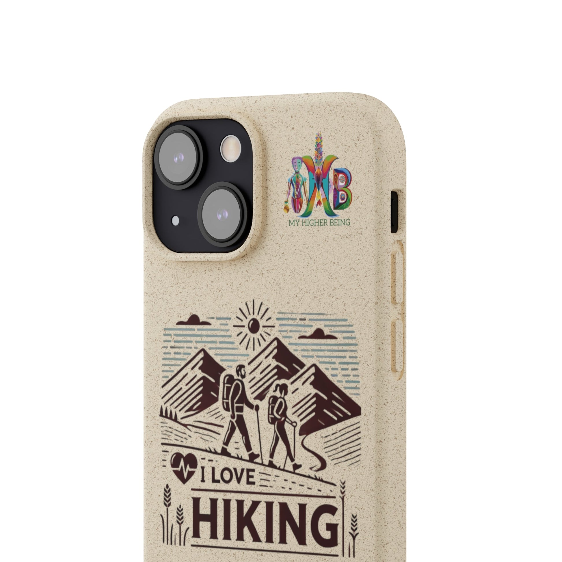 'I Love Hiking'_Plastic Free Biodegradable Phone Case (MHB Edition) - My Higher Being