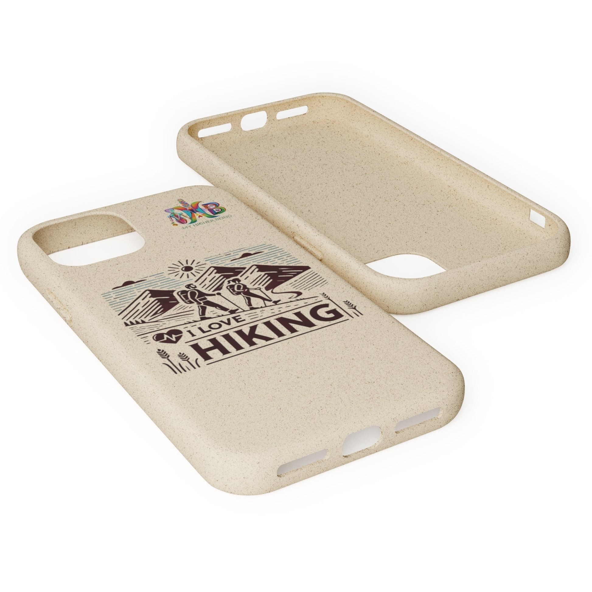 'I Love Hiking'_Plastic Free Biodegradable Phone Case (MHB Edition) - My Higher Being